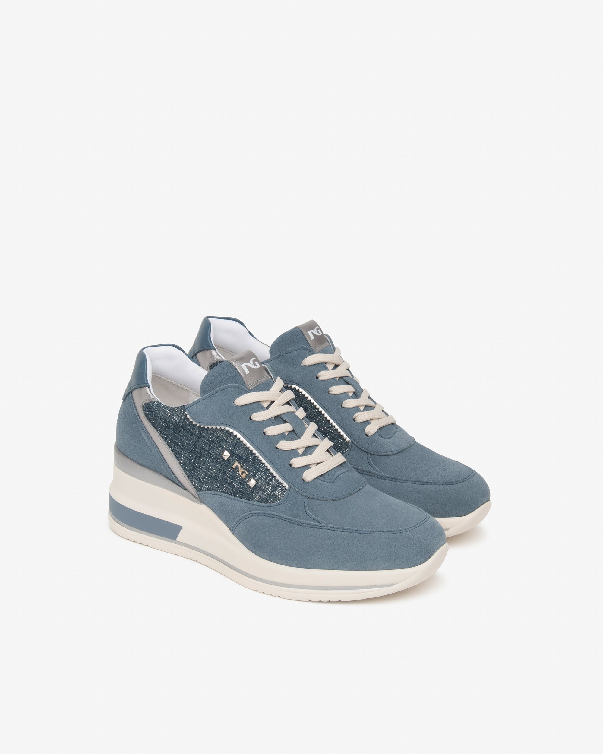 Nero Giardini Sneakers baskets femme cuir tissu 38 confort
