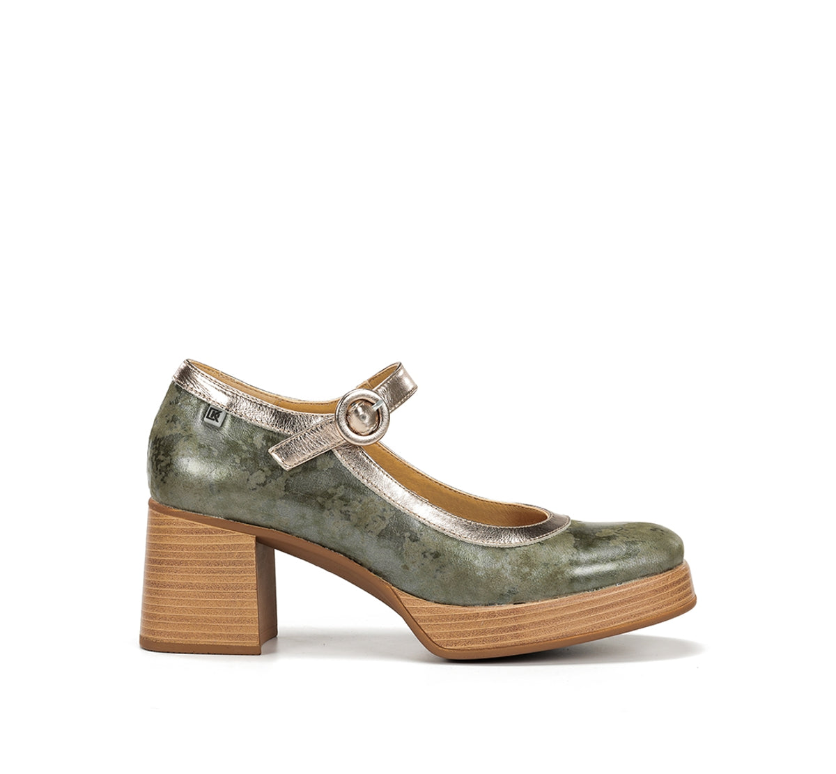 Dorking Cristel D9661 sandales femme vert plateforme