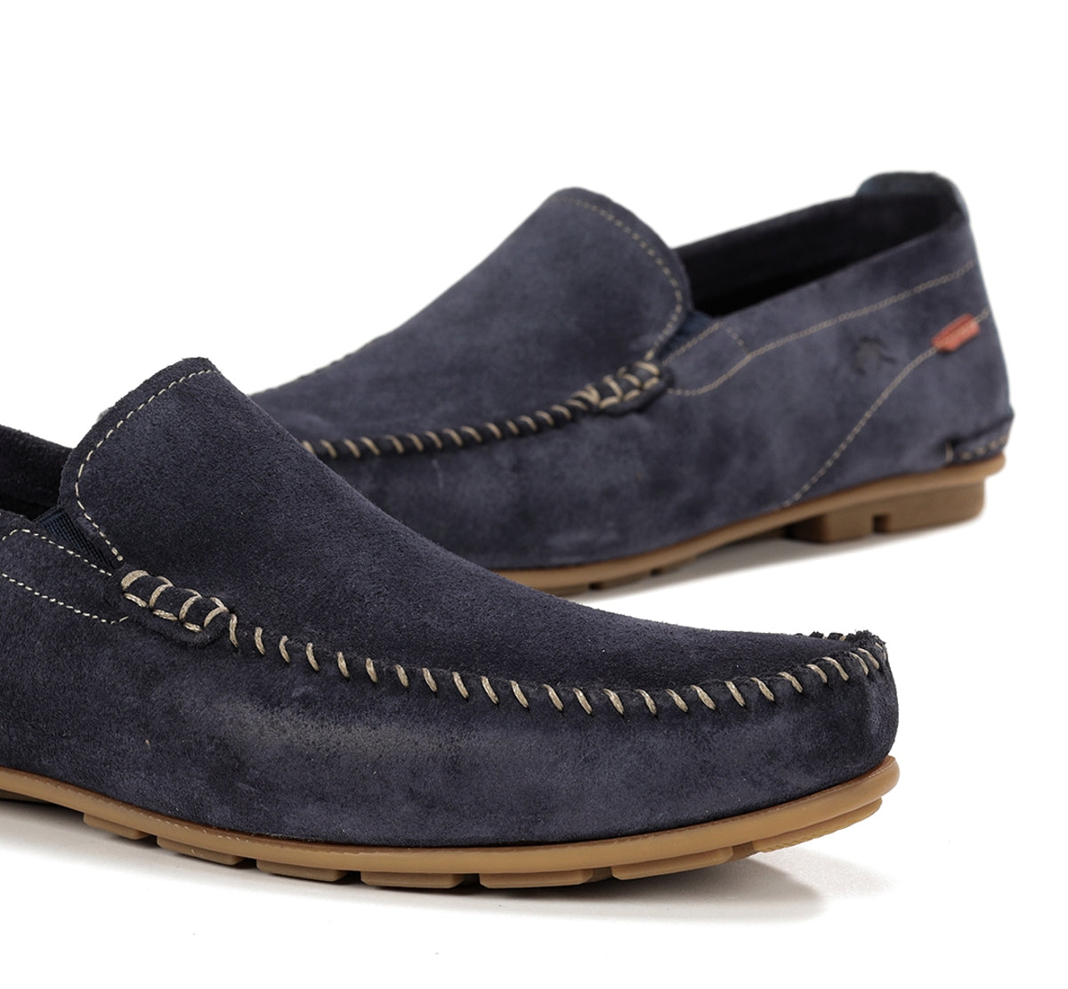 Fluchos Dorian F1091 mocassins bleu homme cuir