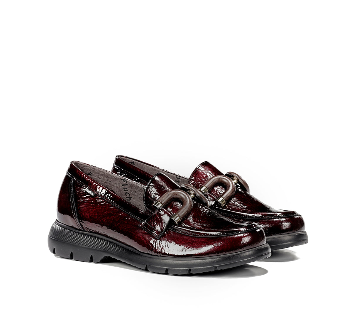 Fluchos Gladis F2514 mocassins femme rouge cuir