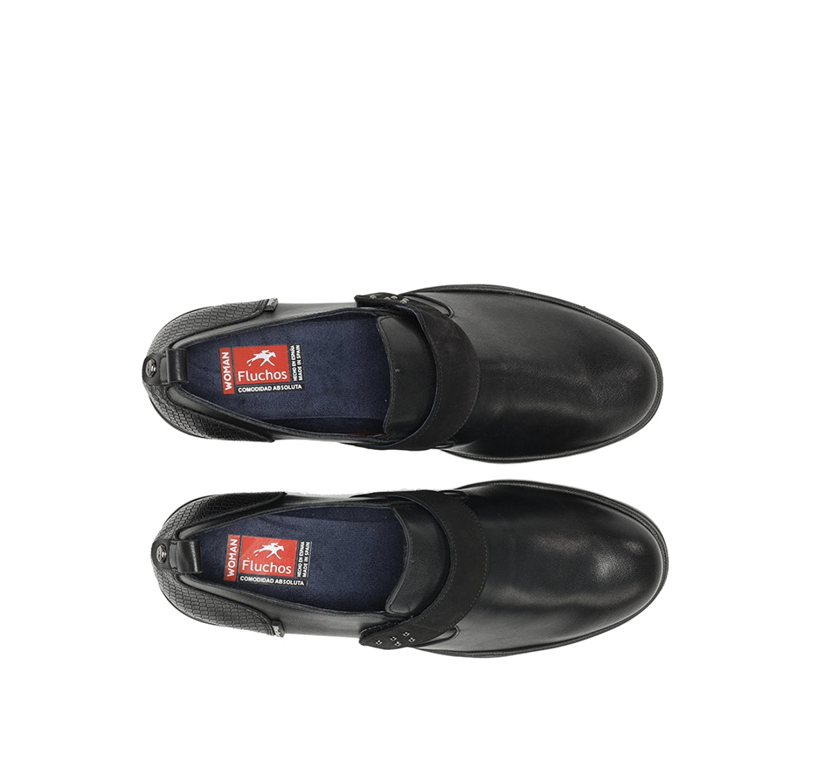 Fluchos Fugaz F2112 slip-on femme noir semelle track