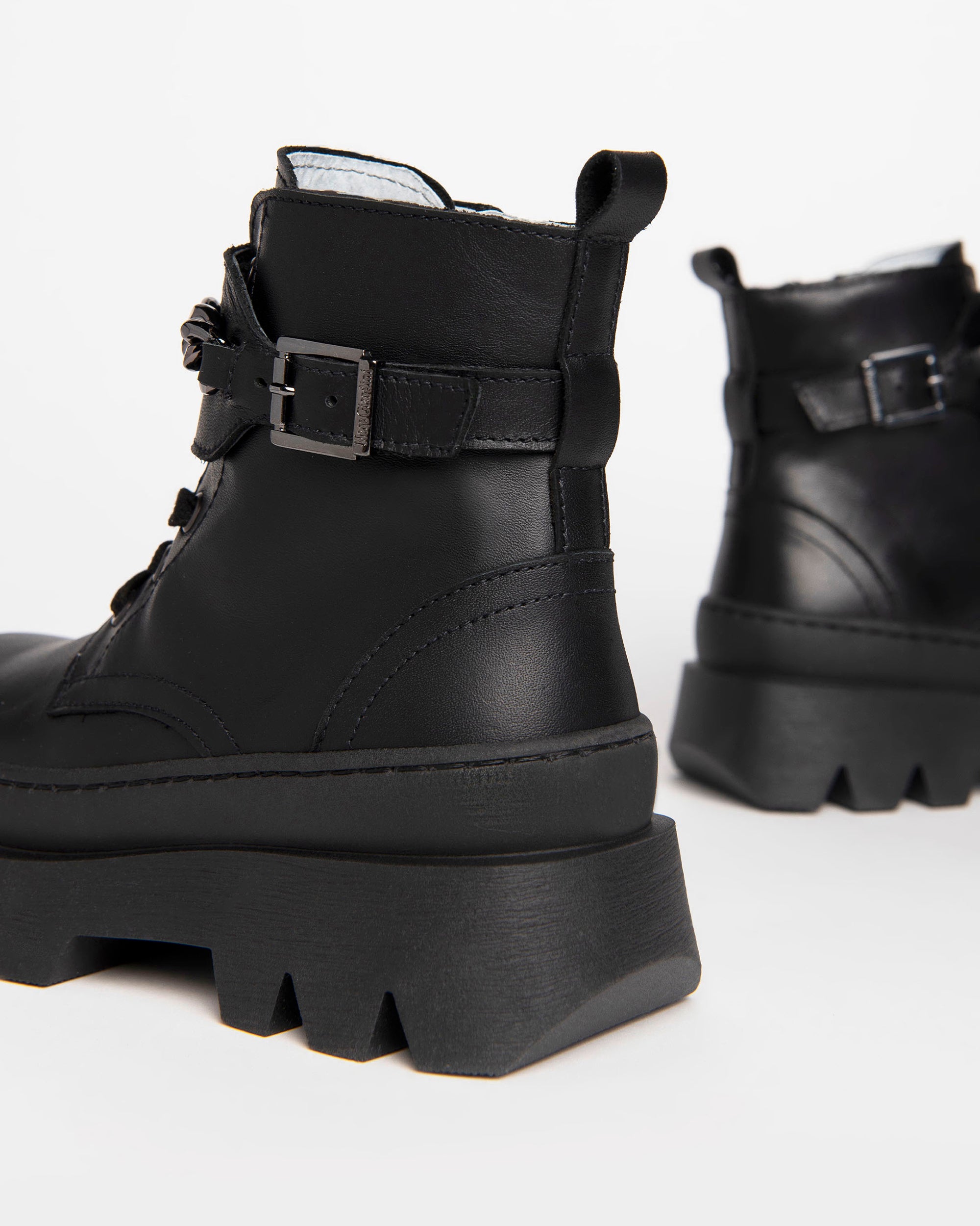Nero Giardini Combat Boots rangers cuir fille