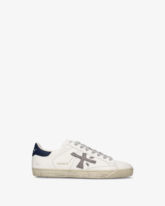 Premiata Steven 8479 sneakers cuir creme homme