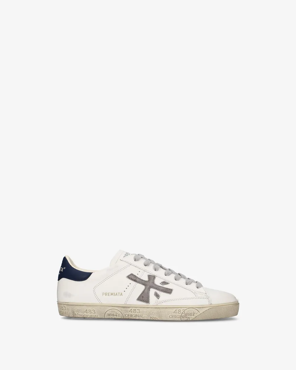 Premiata Steven 8479 sneakers cuir creme homme