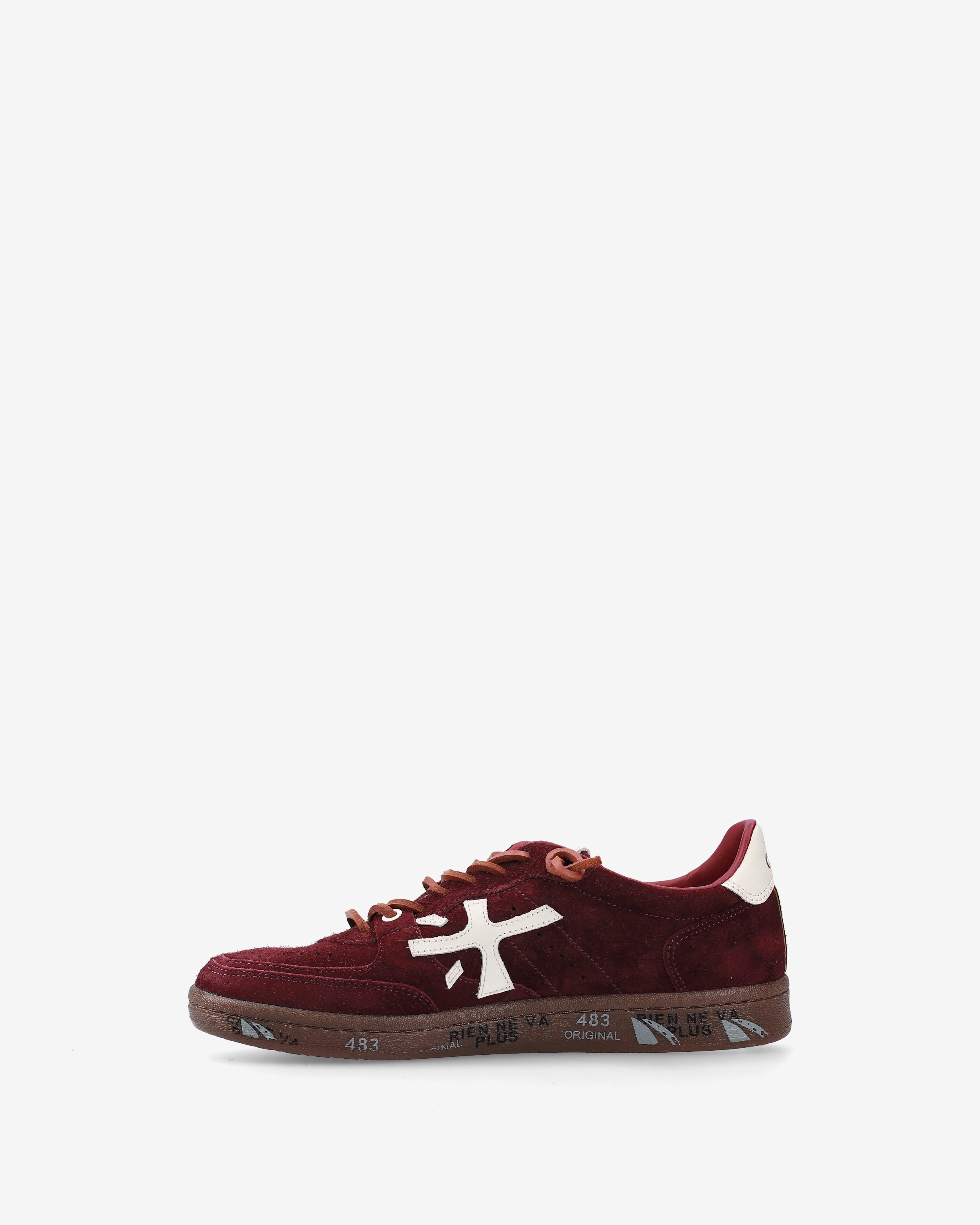 Premiata Bskt Clayd 7688 baskets femme bordeaux cuir
