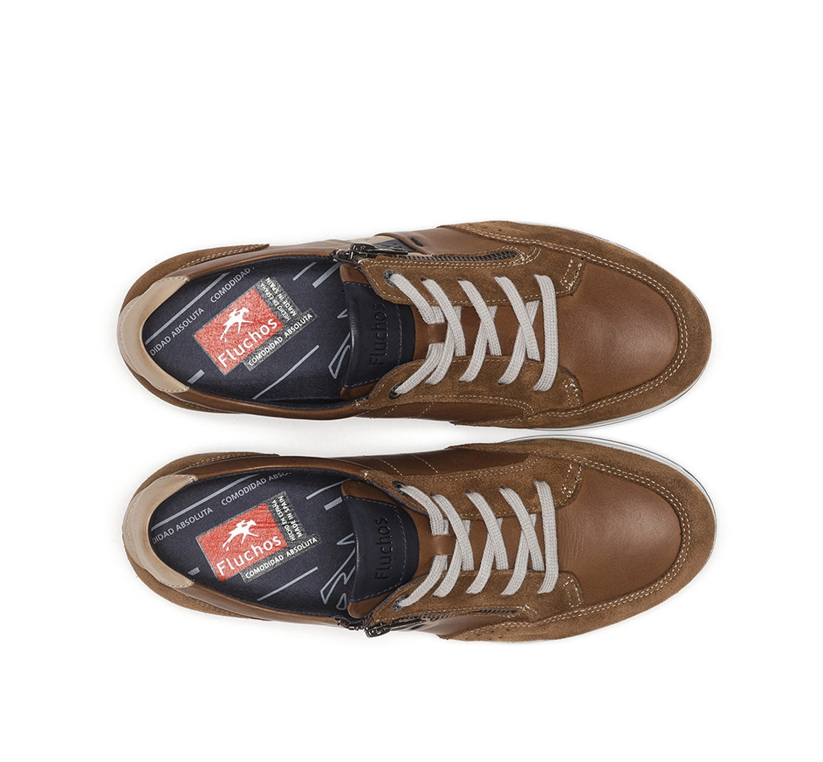 Fluchos Deportivos Daniel F1282 baskets marron cuir homme