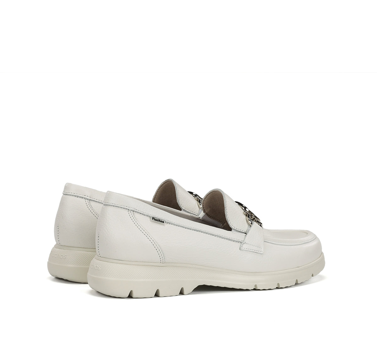 Fluchos Gladis F2282 mocassin blanc femme