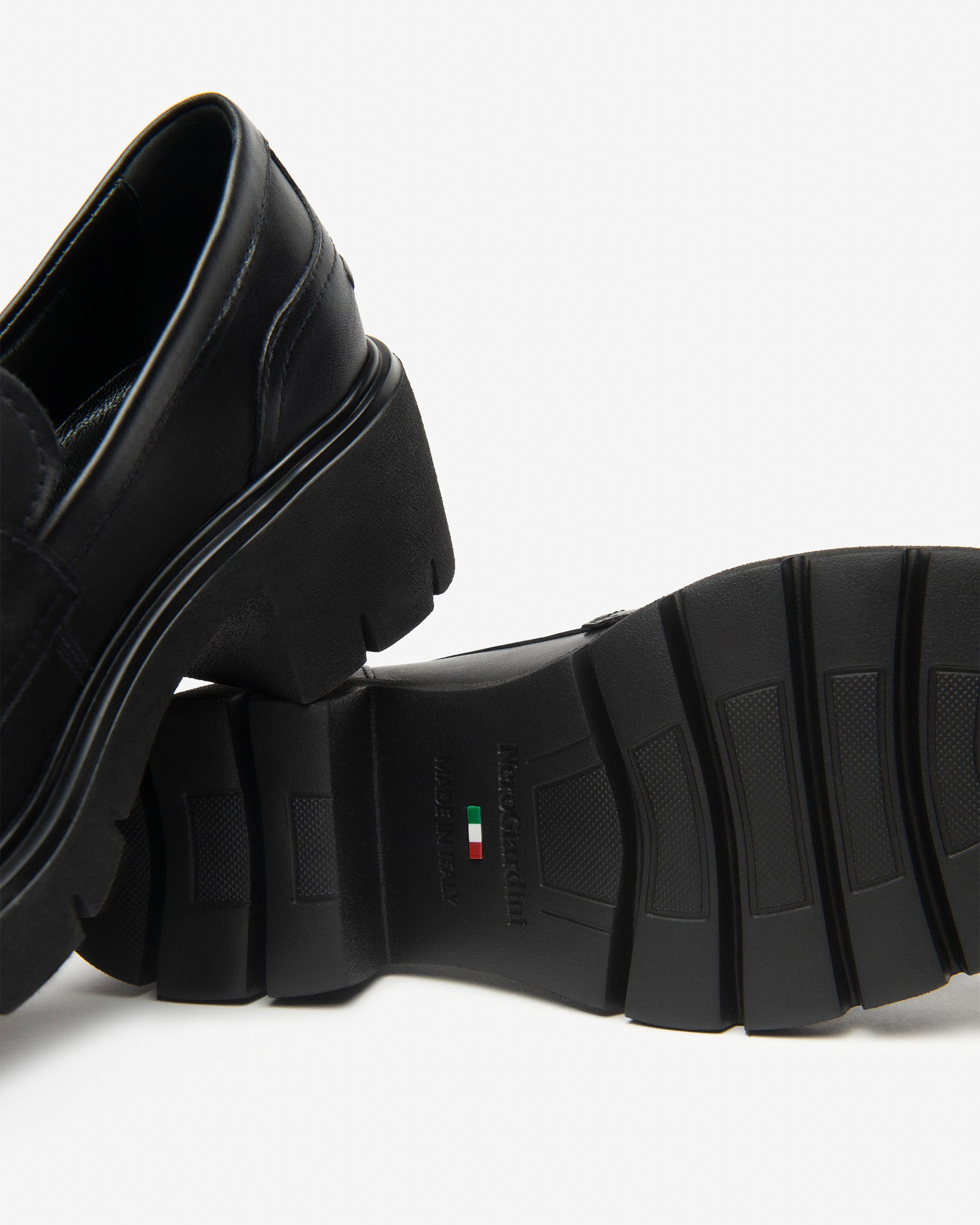 Nero Giardini Loafers mocassins cuir femme talon 60 mm
