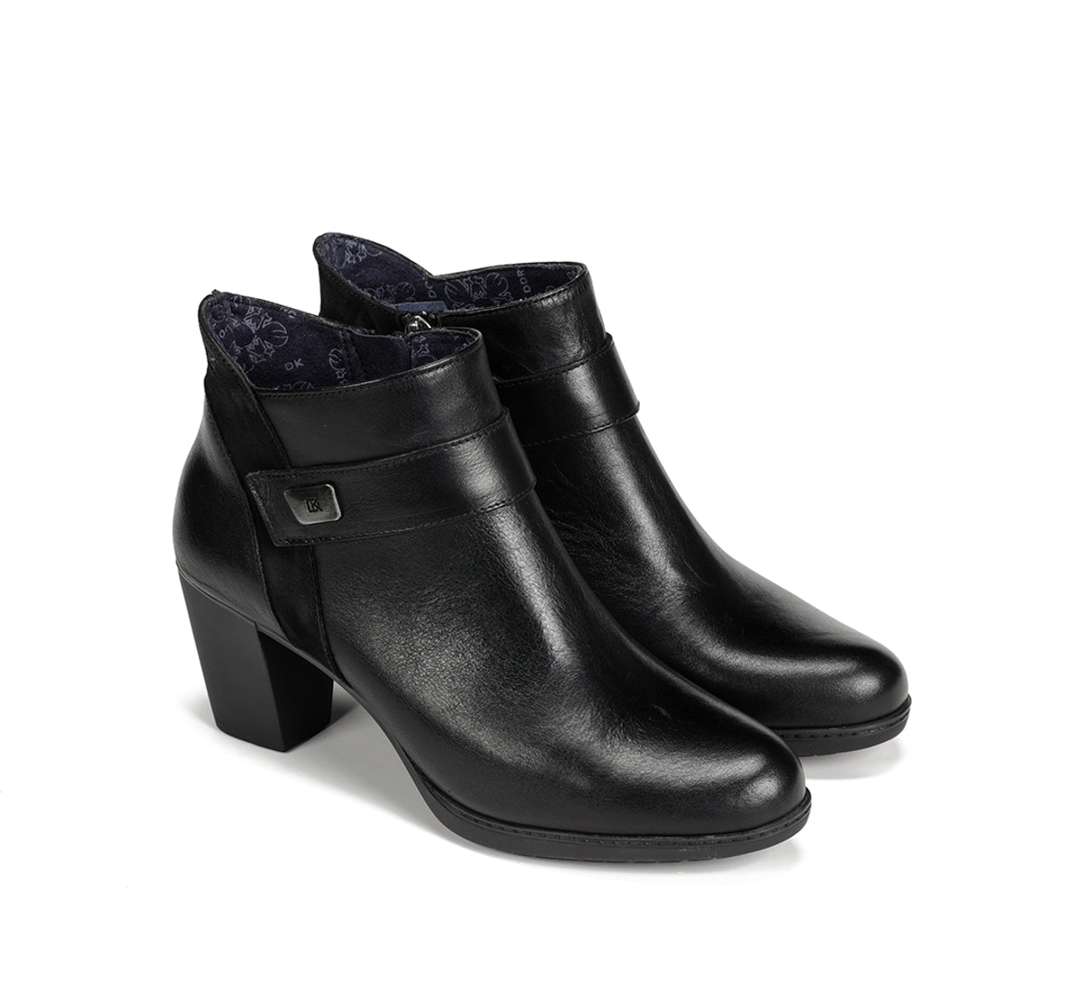 Fluchos Dorking Evelyn D9111 bottine noire talon haut