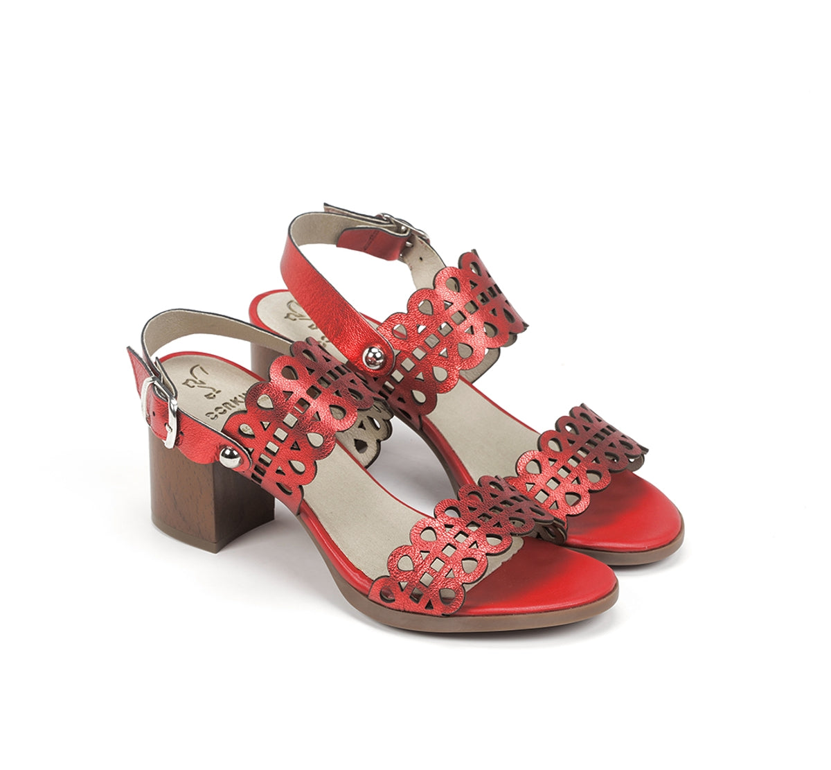 Dorking Norqui D8173 Sandale Rose Talon Moyen