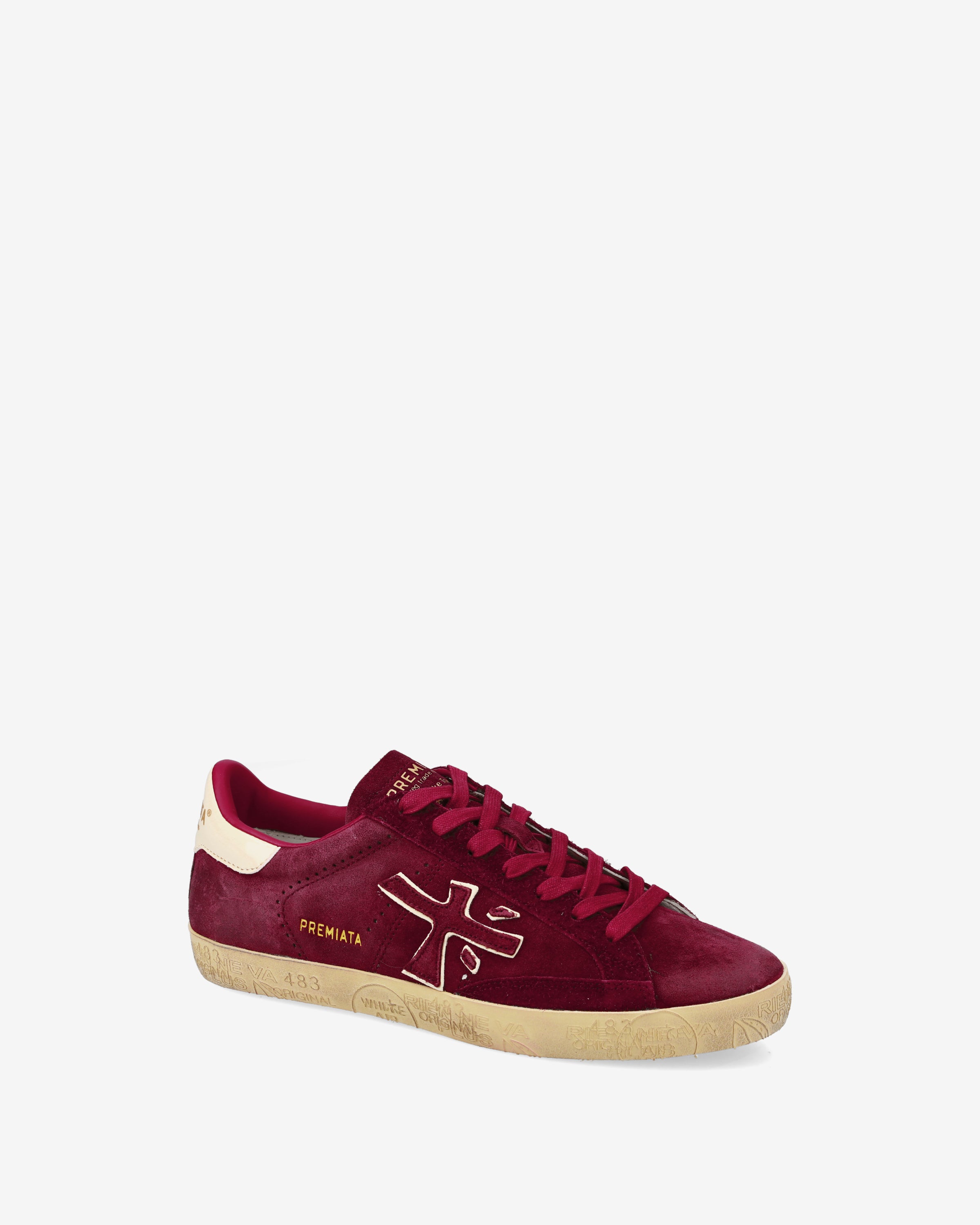 Premiata Stevend 7626 sneakers daim rubis femme