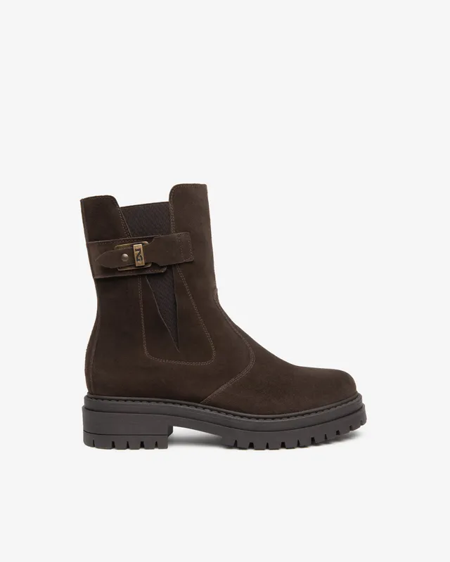 Nero Giardini Chelsea Boots bottines femme daim fourrées