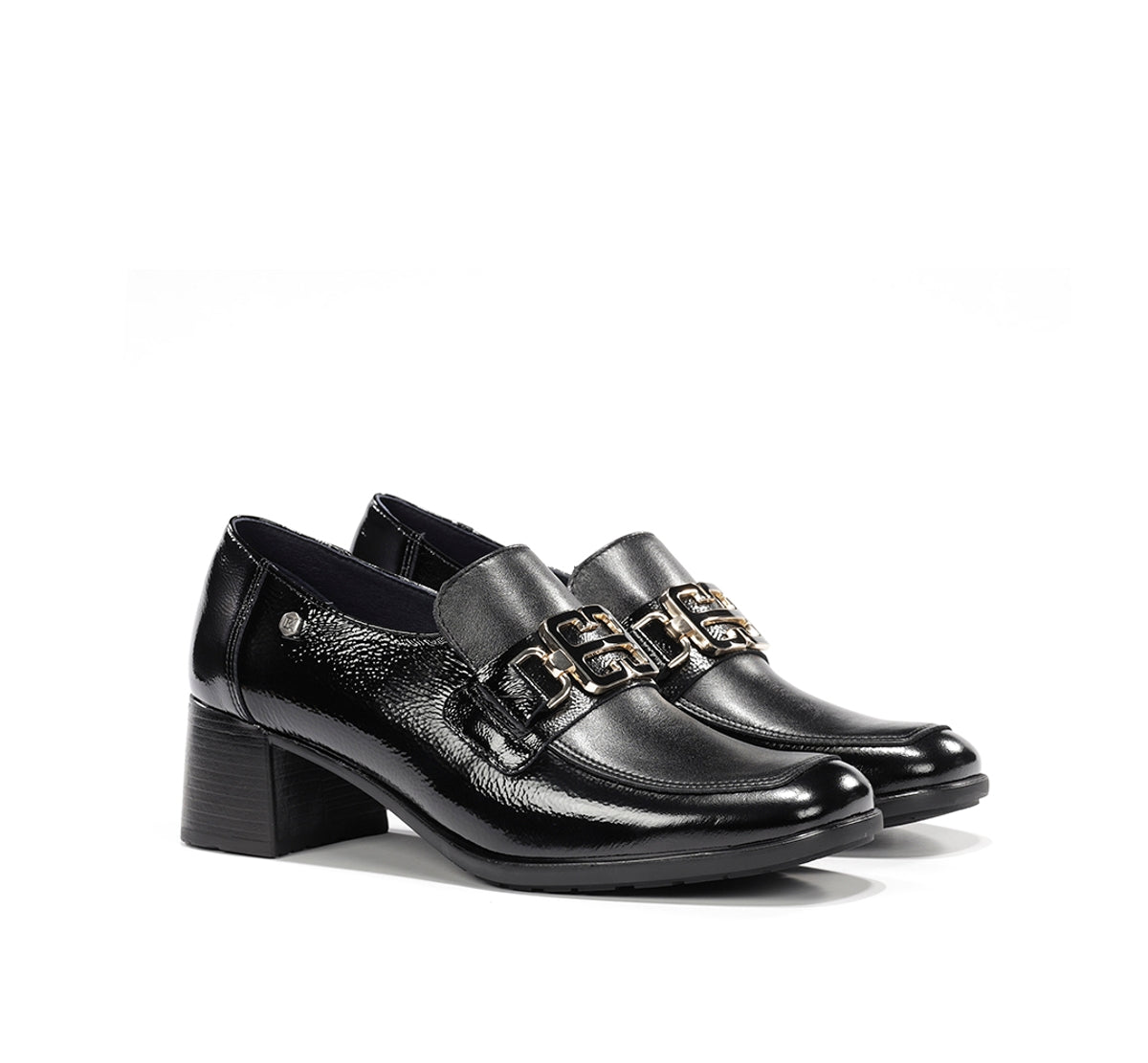 Dorking by Fluchos Ikia D9774 mocassin noir femme cuir