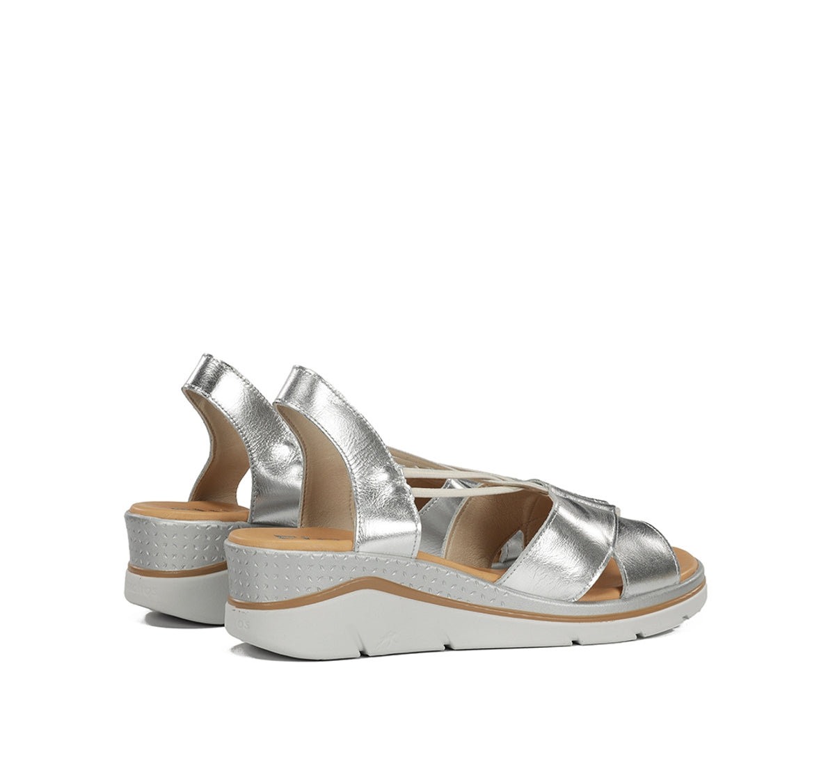 Fluchos Fire F2429 sandales femme argent compensées