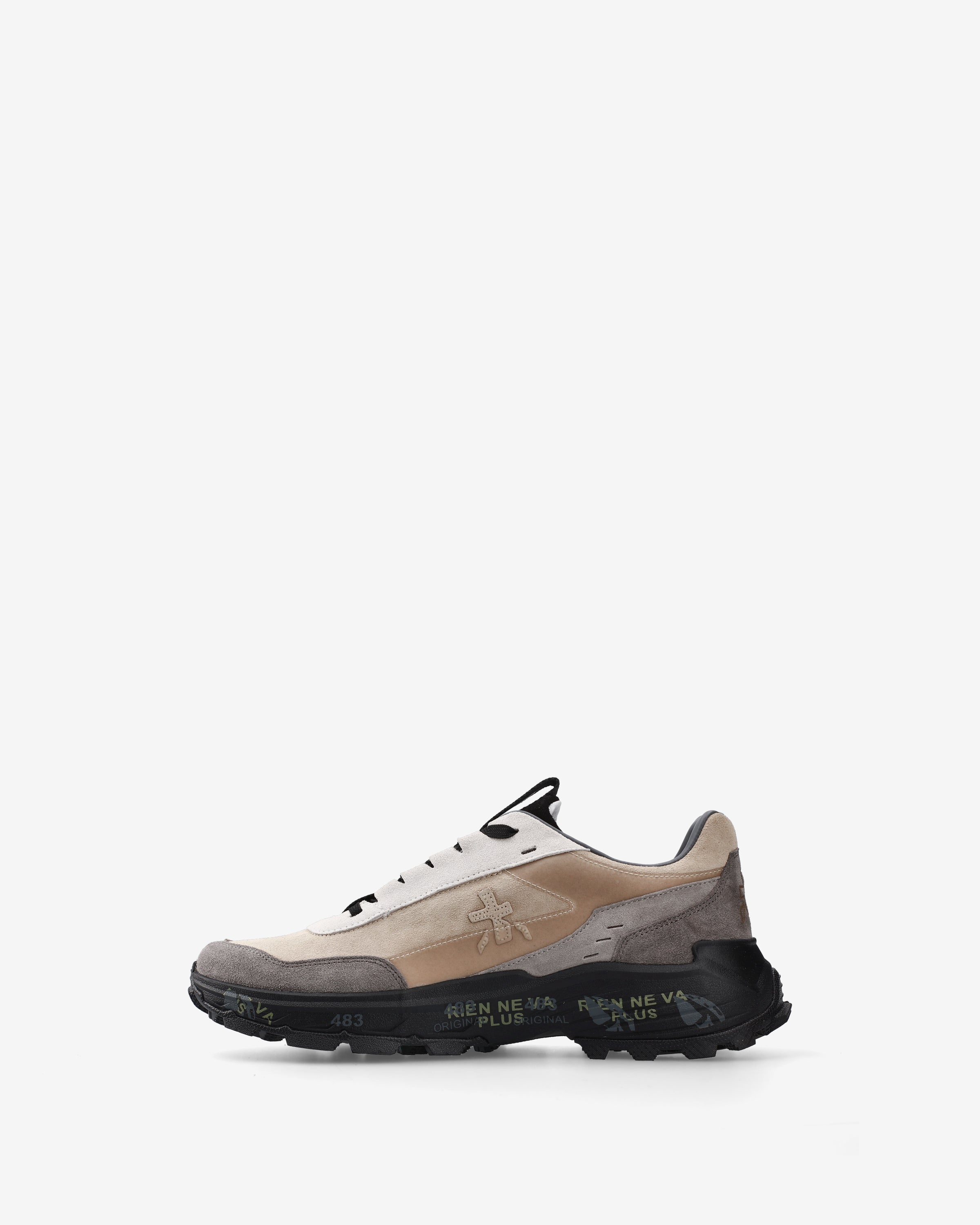 Premiata Devin 434 sneakers homme beige suède Vibram