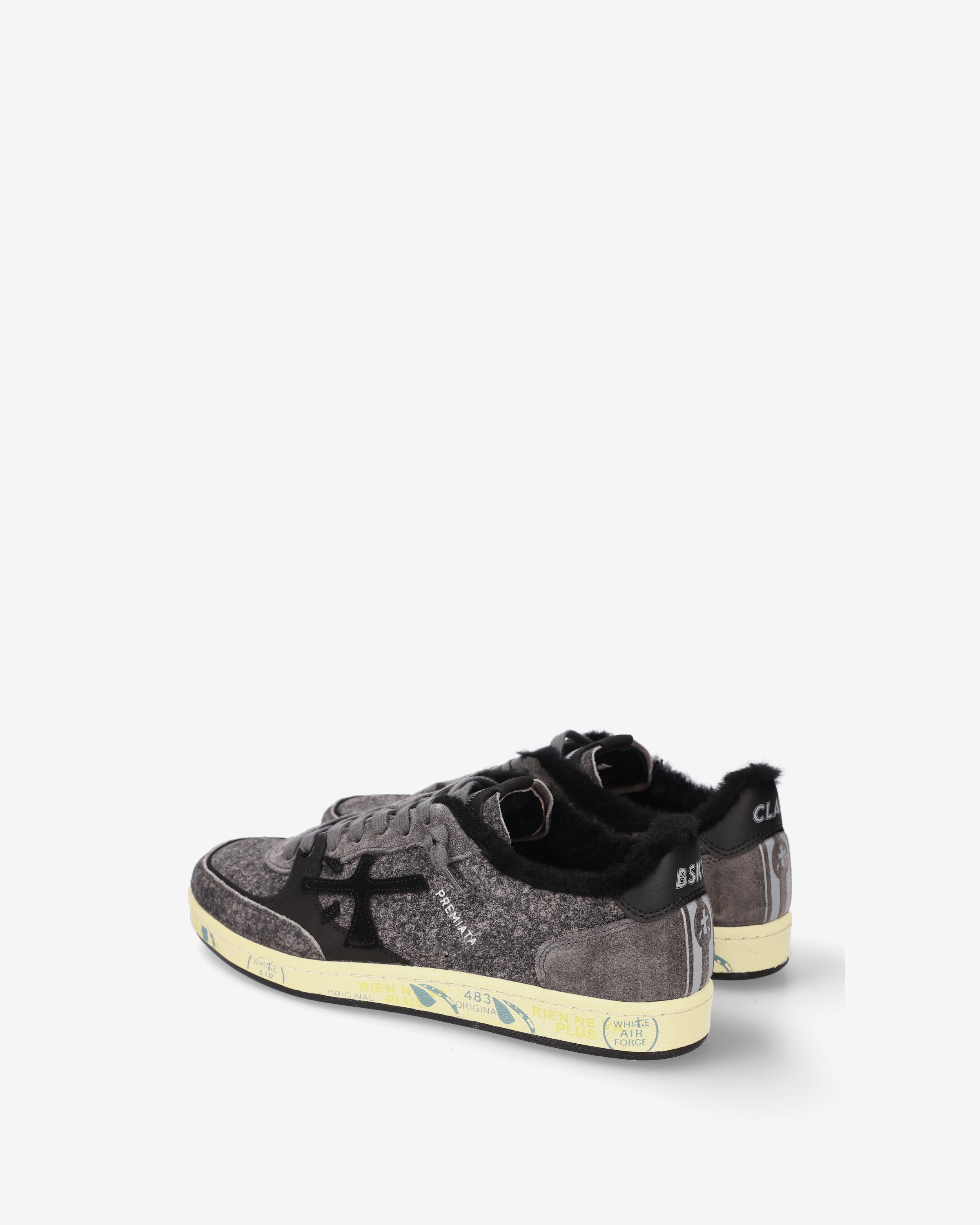 Premiata Bskt Clay 8713M sneakers homme daim gris
