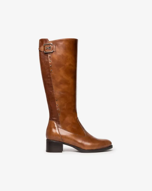 Nero Giardini Boots bottes femme cuir confort hiver