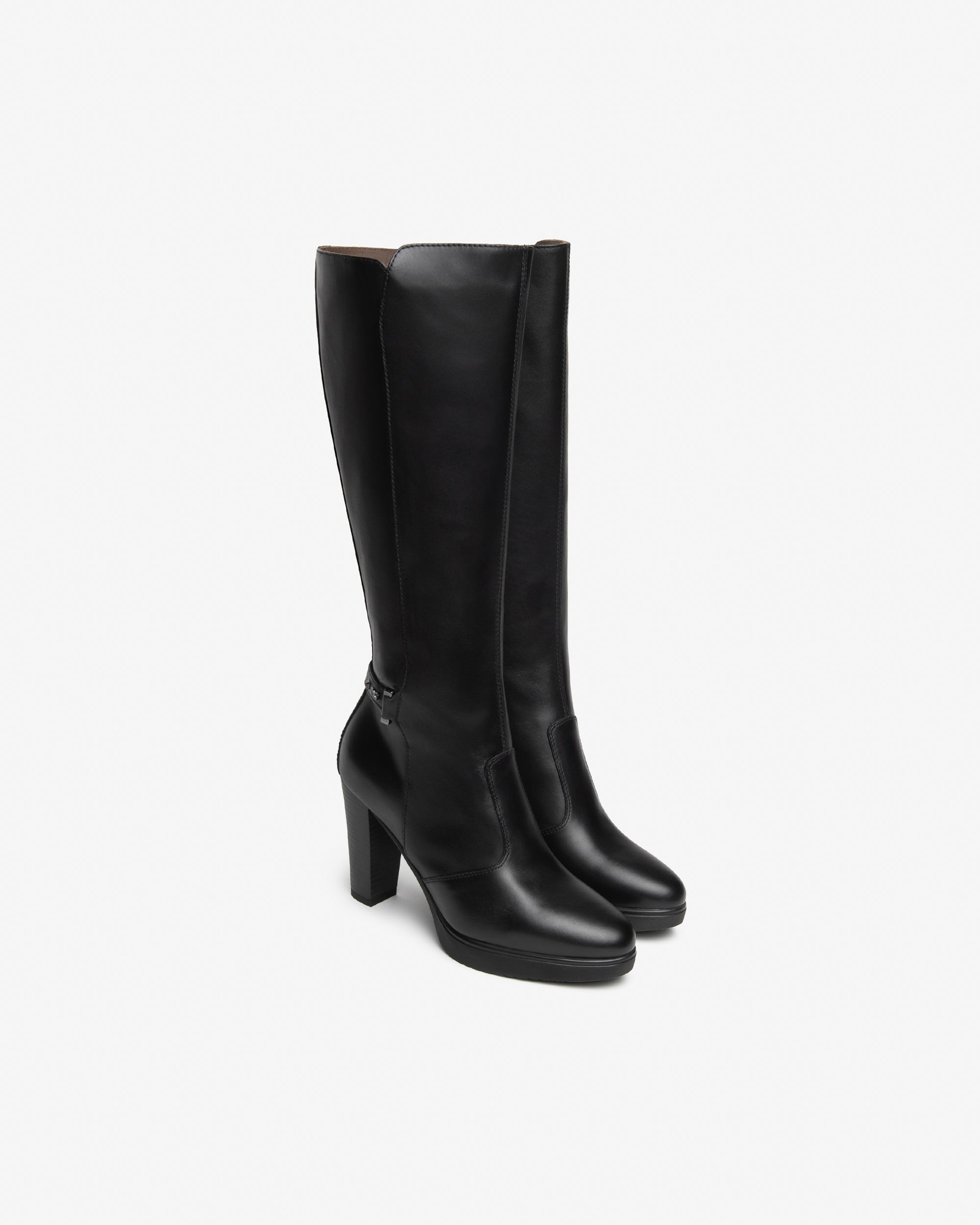 Nero Giardini Boots bottes cuir femme talon 90 mm