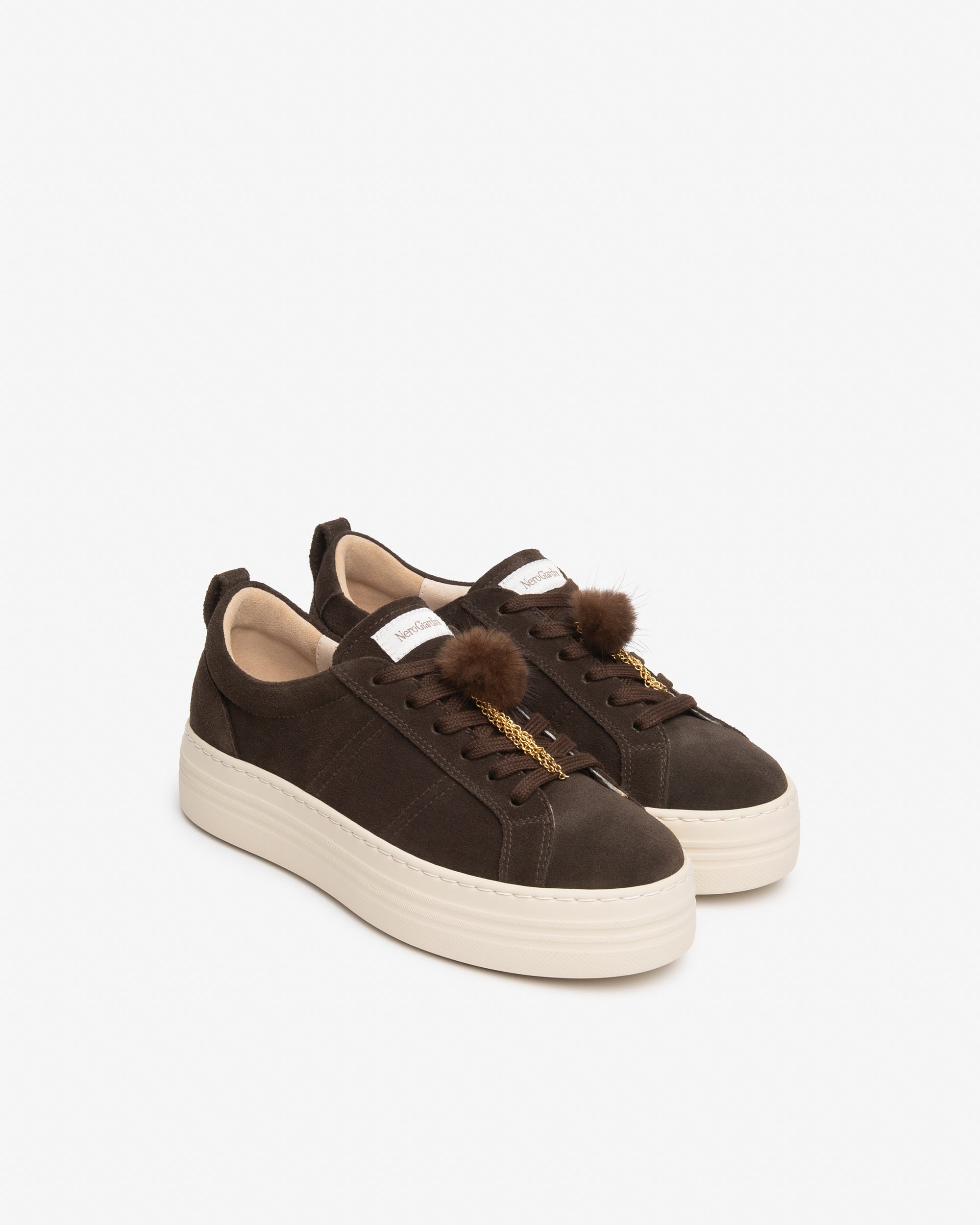 Nero Giardini Sneakers Baskets Daim Compensées 40 mm 38
