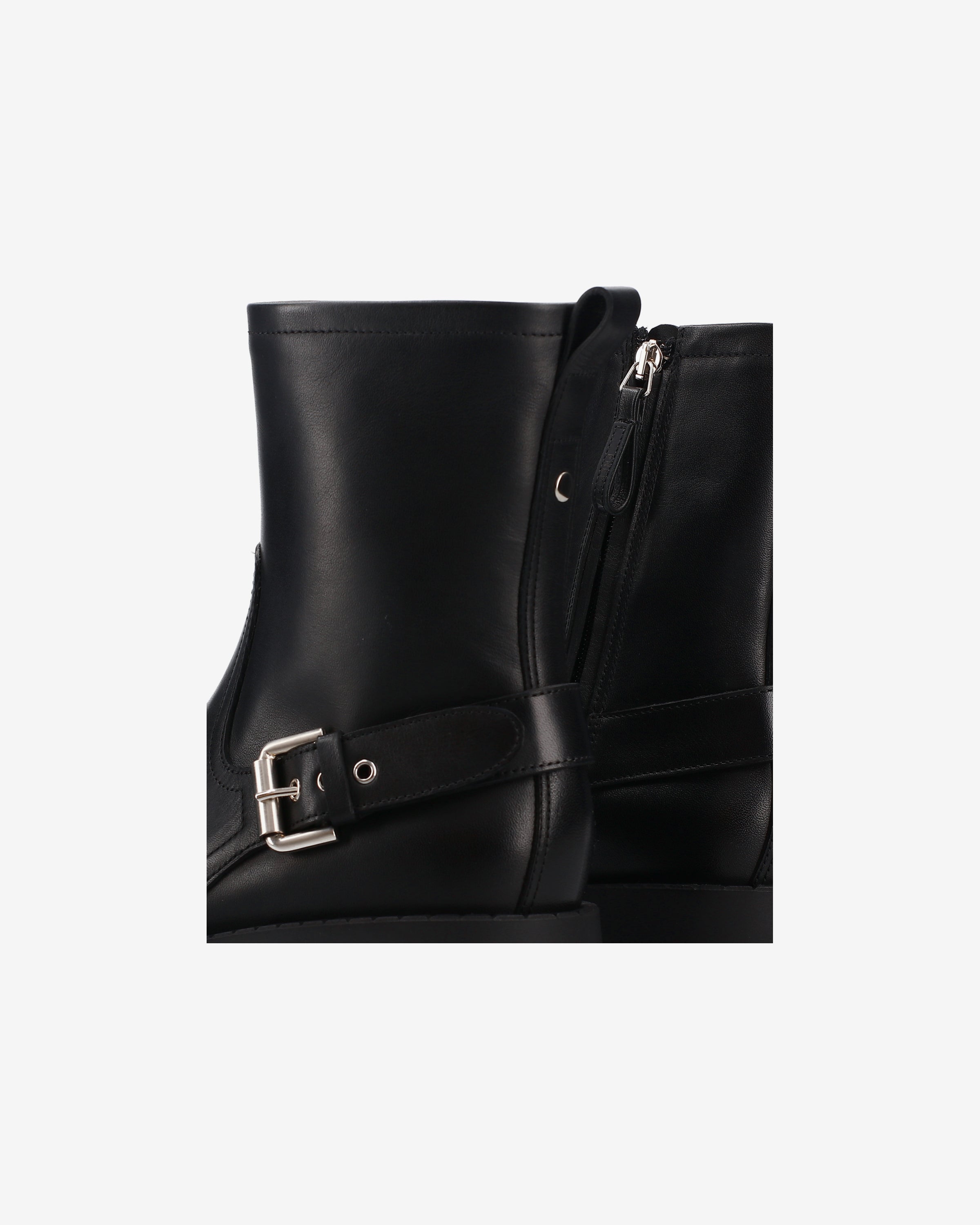 Premiata Boots bottines cuir noir veau agneau