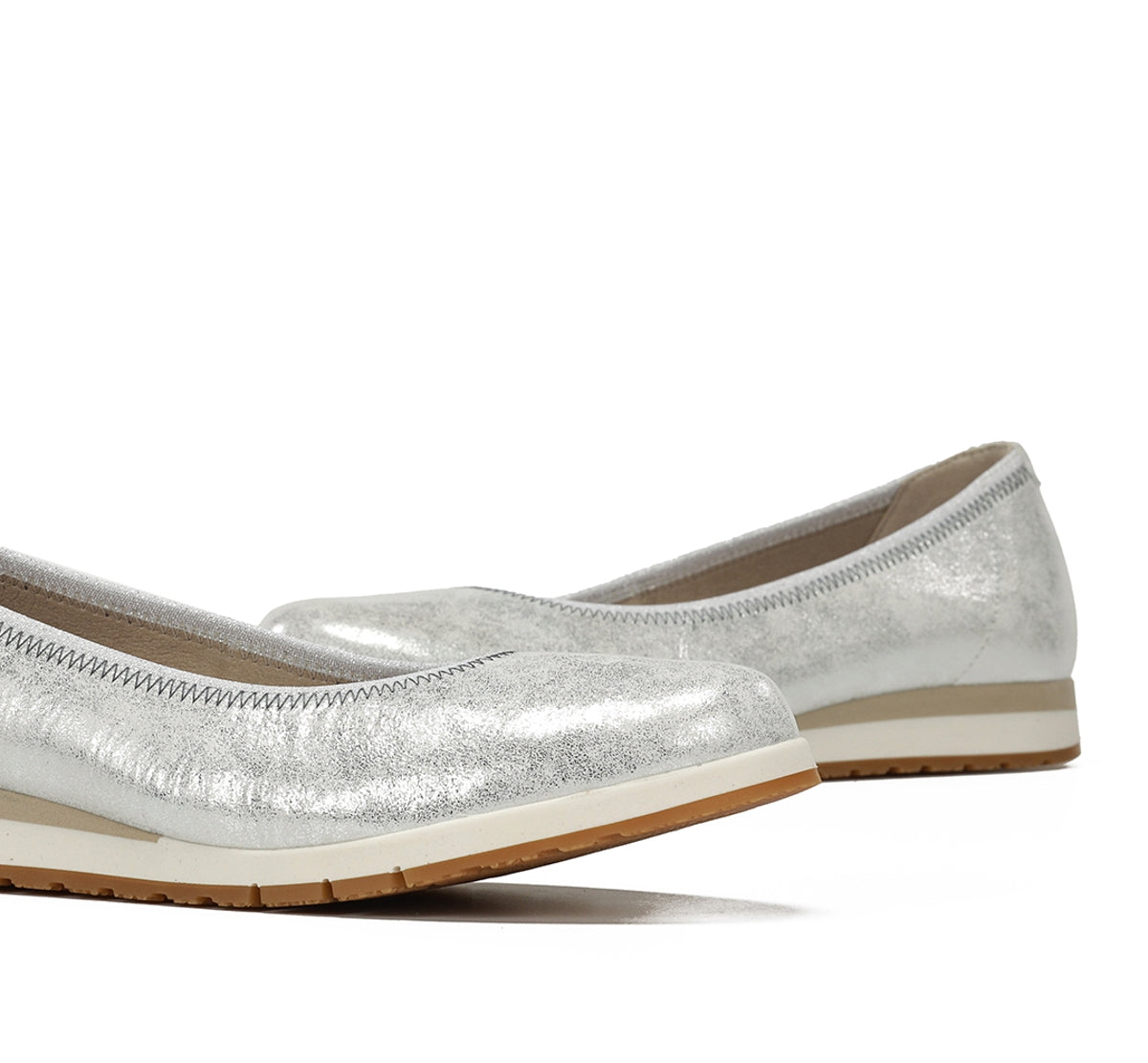 Dorking Swim D9712 ballerines femme argent légères