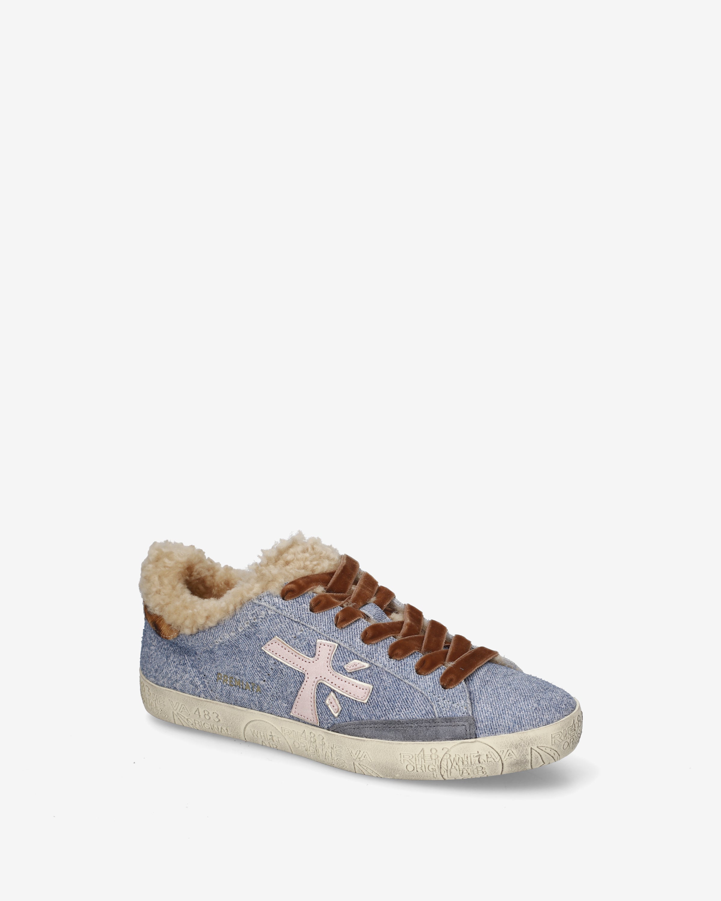 Premiata Stevend 8698m baskets jean bleu clair