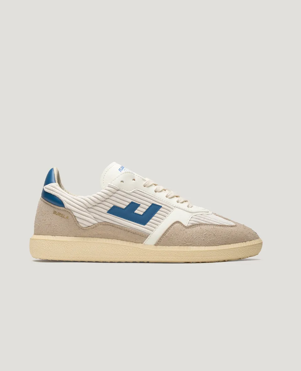 Flamingos Life Burela Slim Corduroy Blu baskets velours bleu