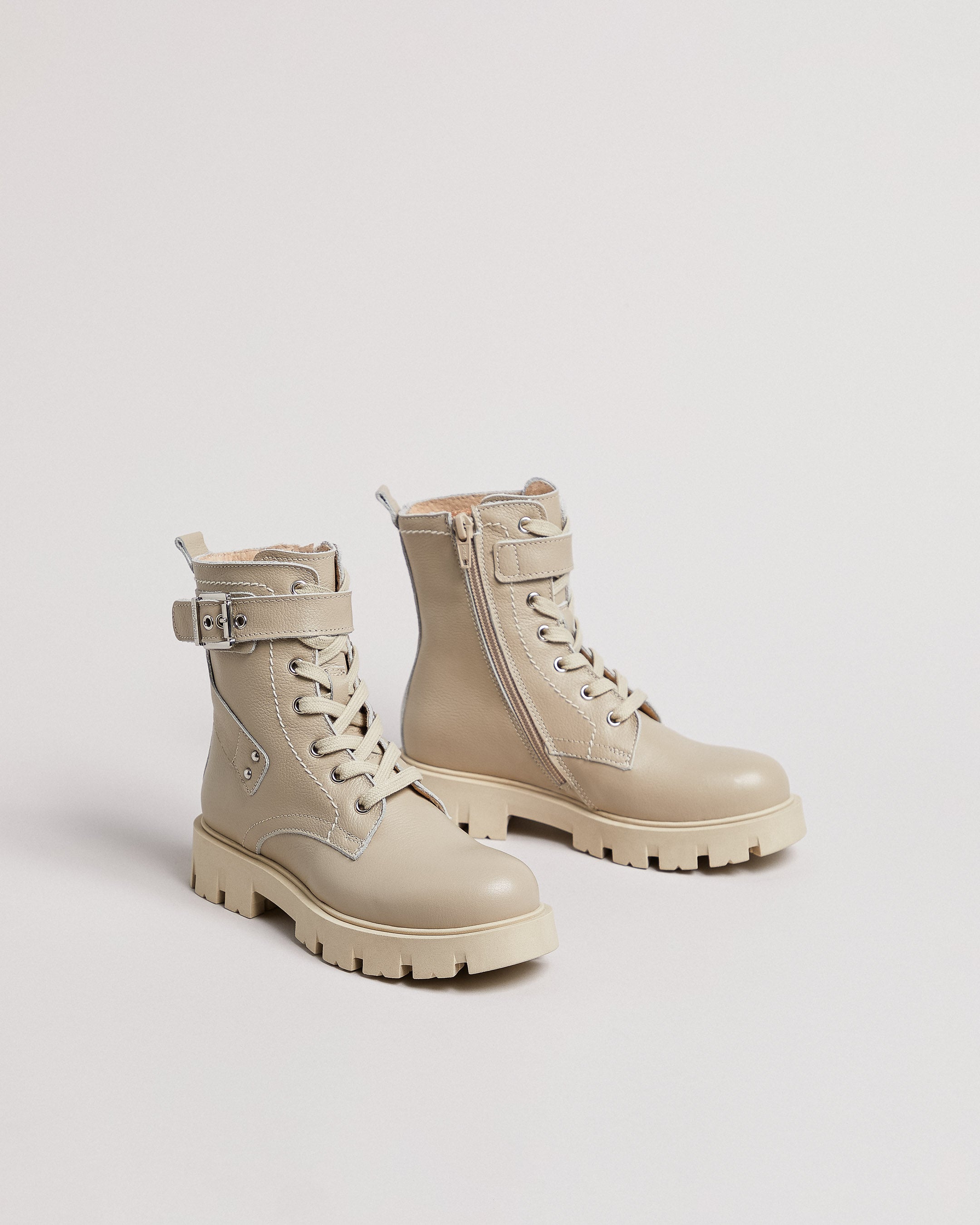 Nero Giardini Combat Boots rangers cuir ado fille 35
