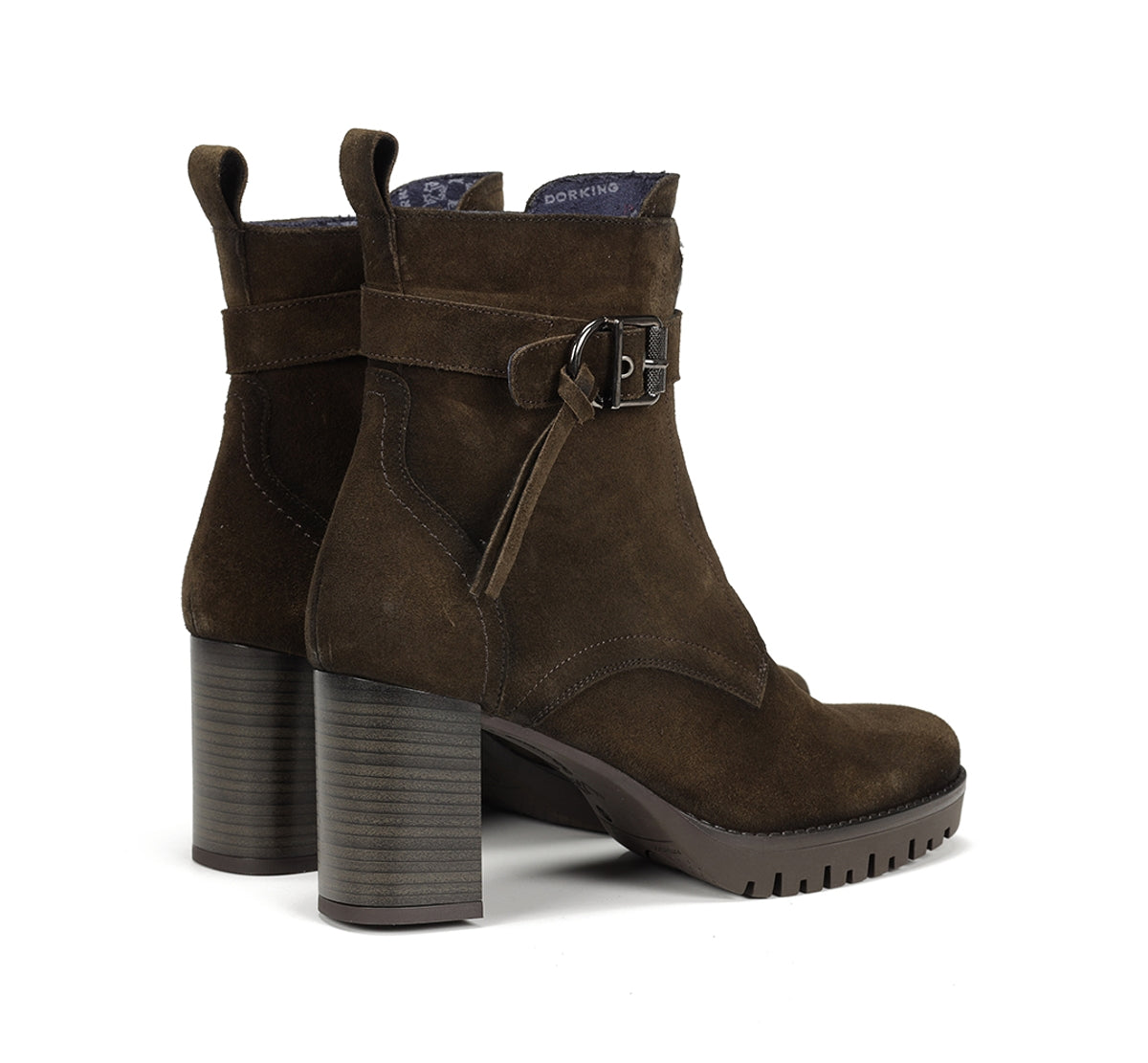 Dorking Evie D9163 bottine vert femme talon plateforme