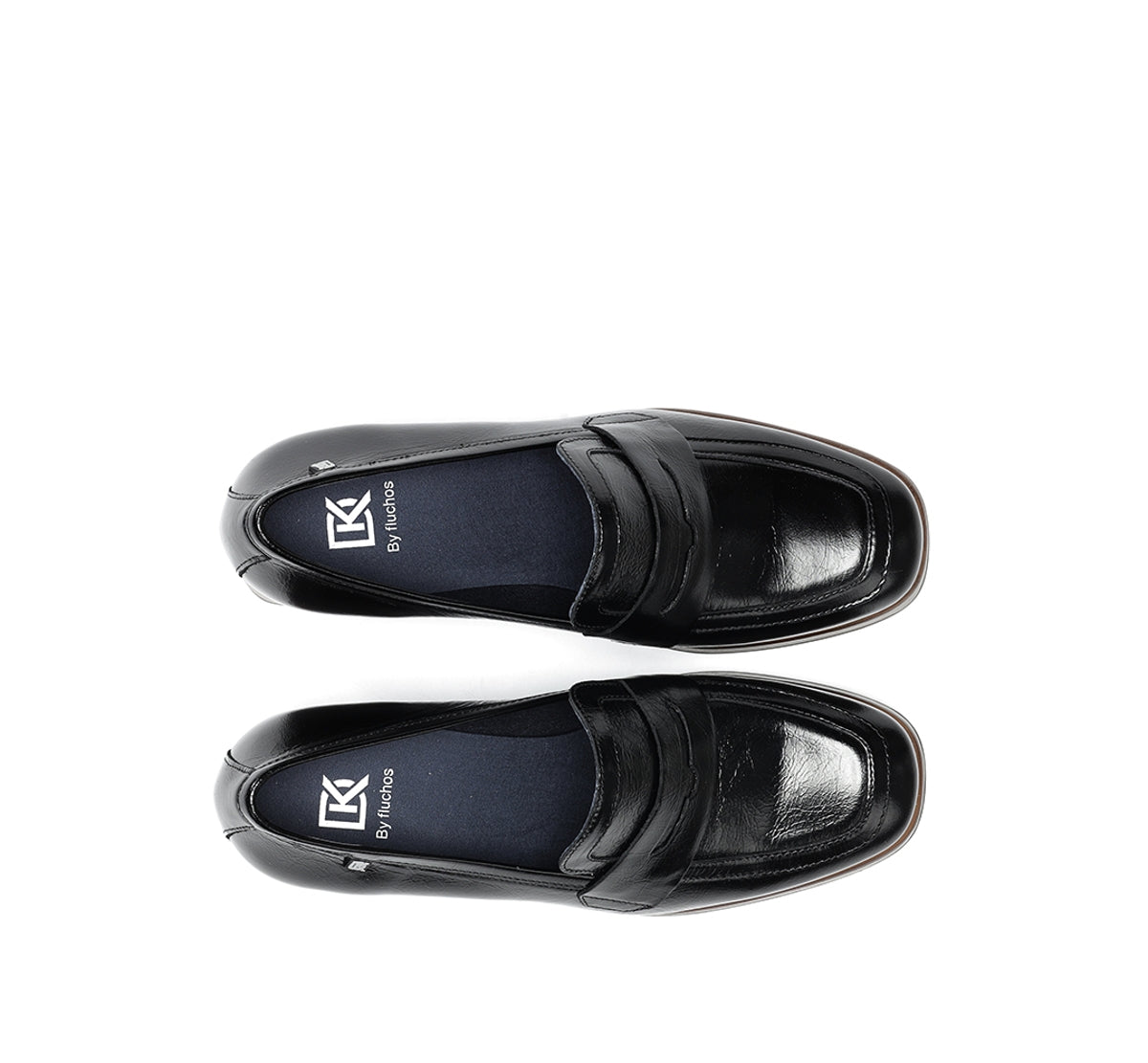 Fluchos Dorking Cristel D9334 mocassins noir plateforme