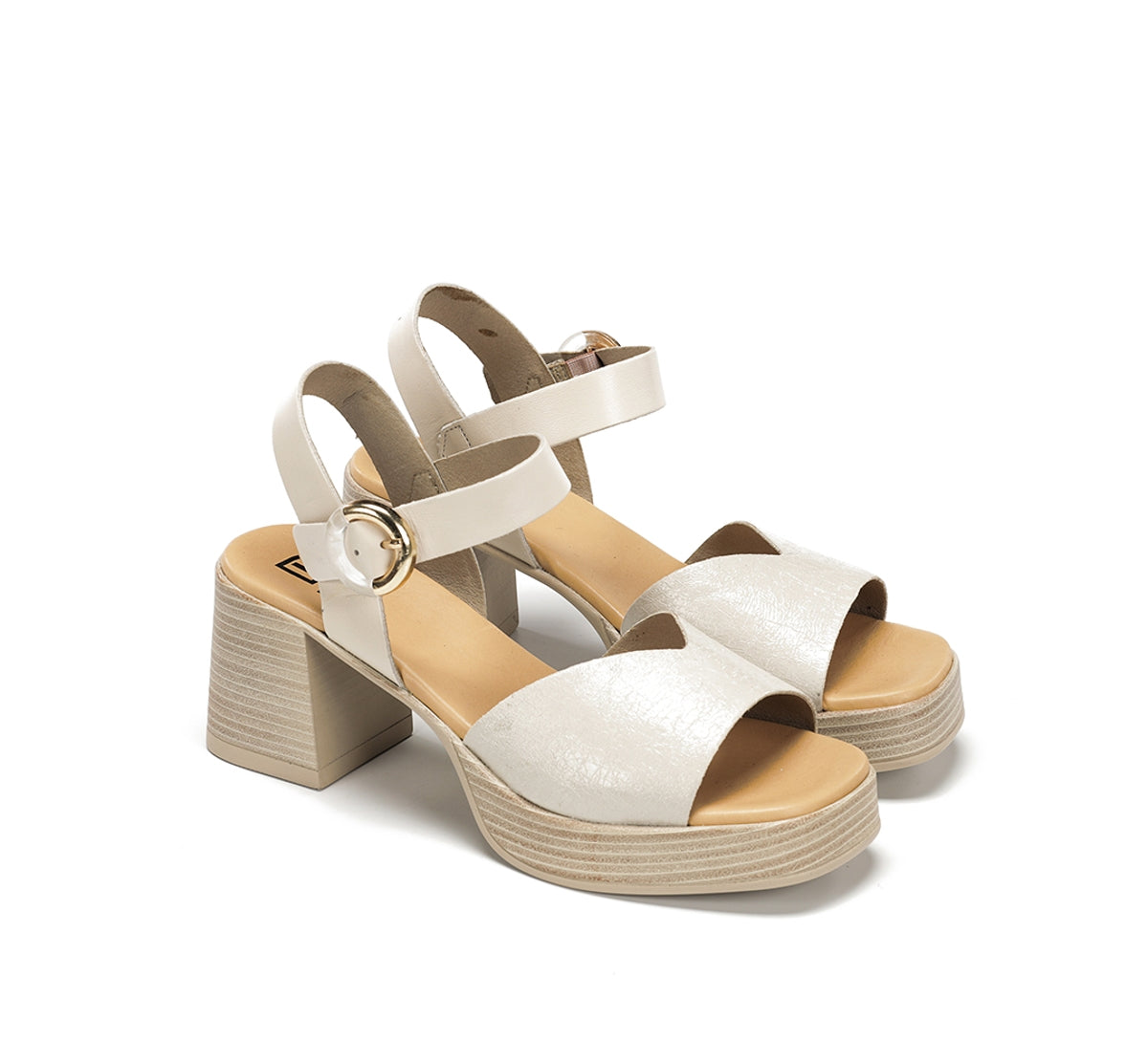 Dorking Diamond D9287 sandales blanc talon épais
