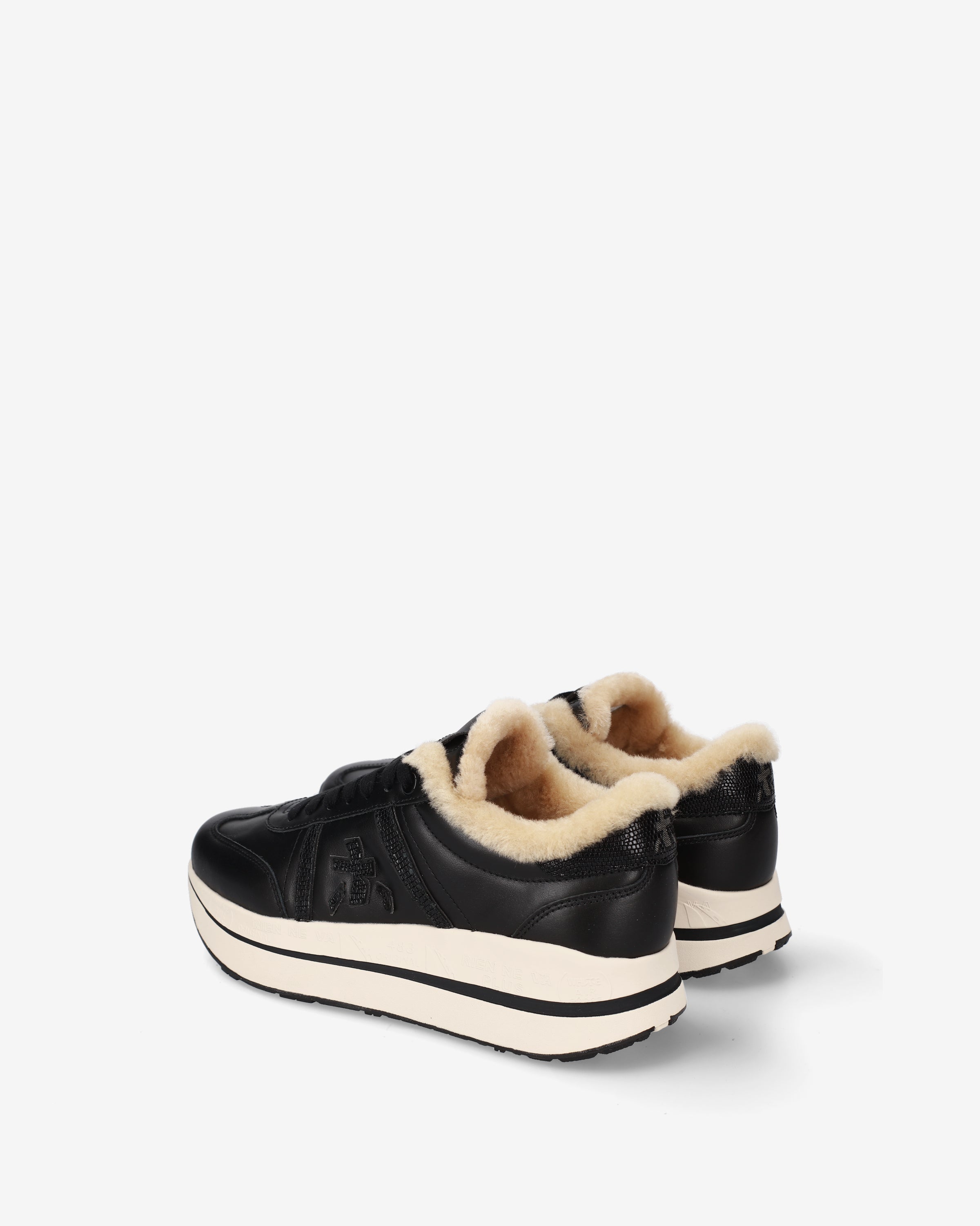 Premiata Bethcoin 8503M sneakers femme cuir noir plateforme
