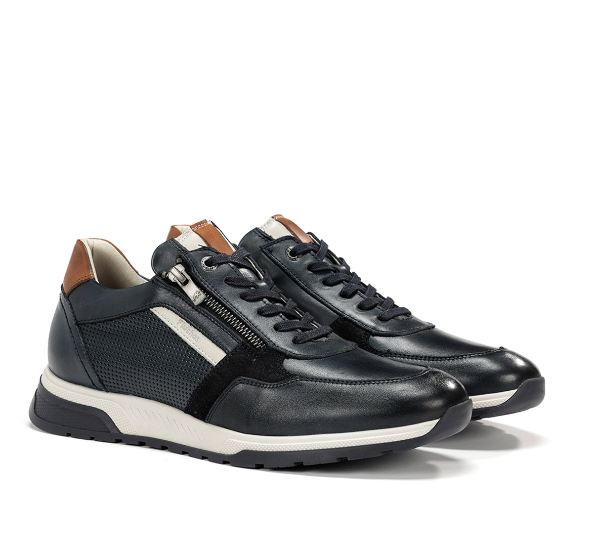 Fluchos Louis F1752 basket homme bleu cuir