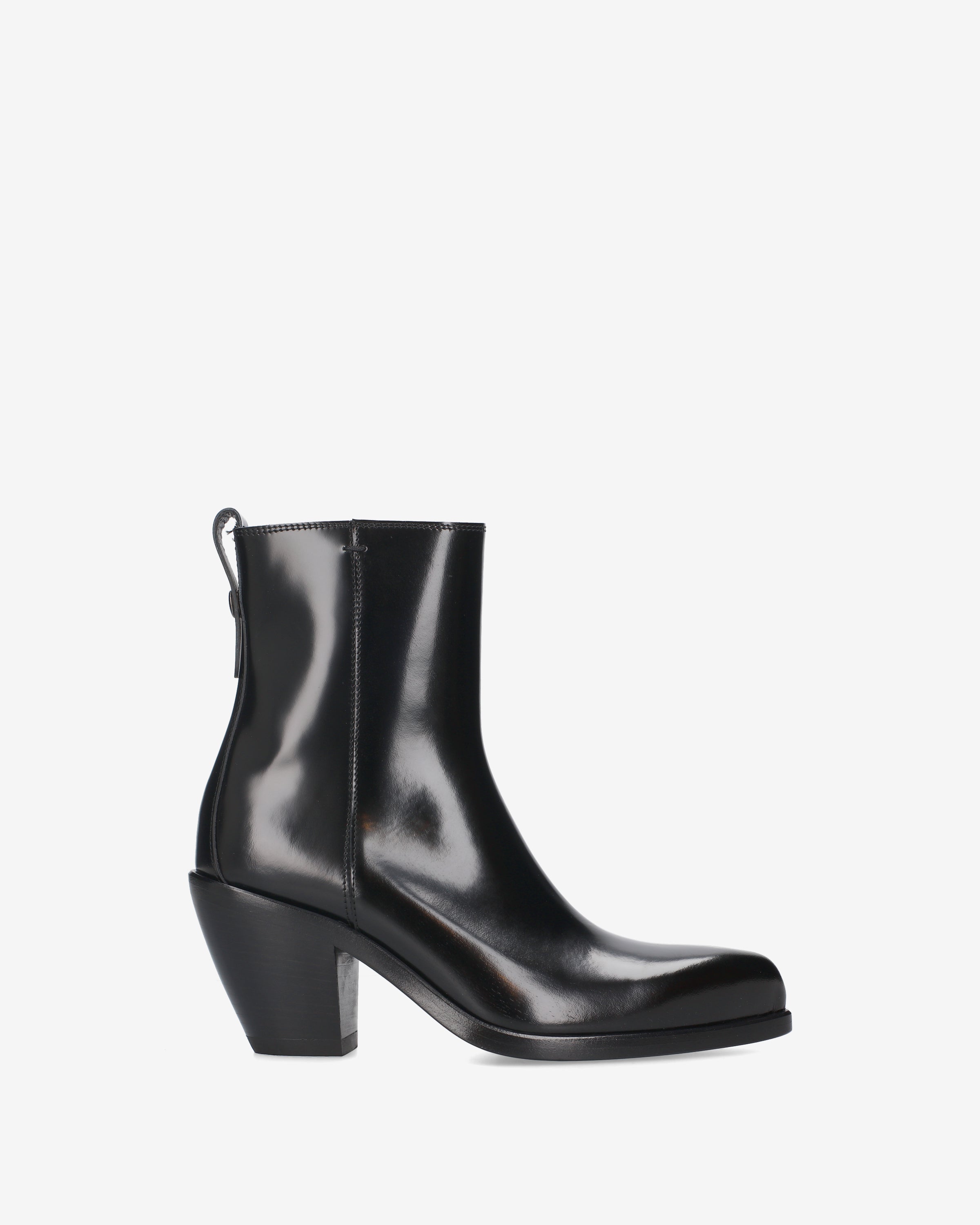 Premiata Boots bottines cuir noir talon 8 cm pointure 38