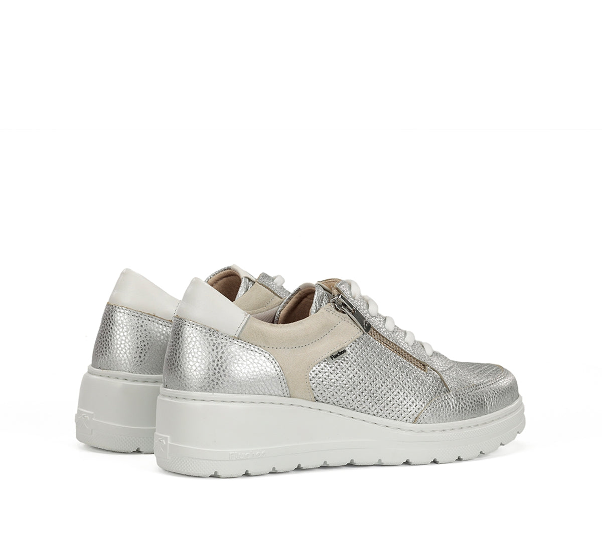 Fluchos Aqua F2173 basket argent compensée femme