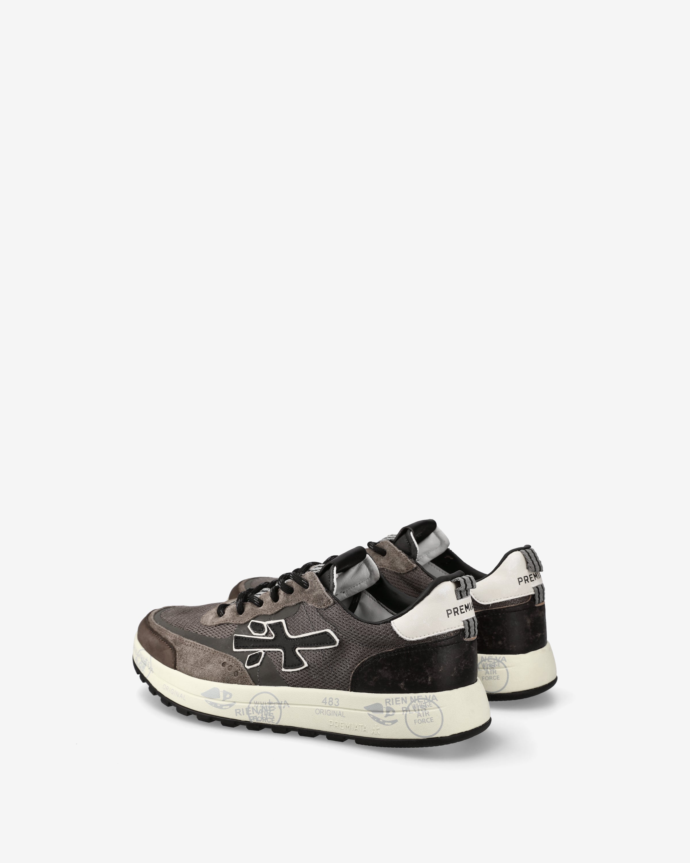 Premiata Nous 7725 sneakers gris marron cuir