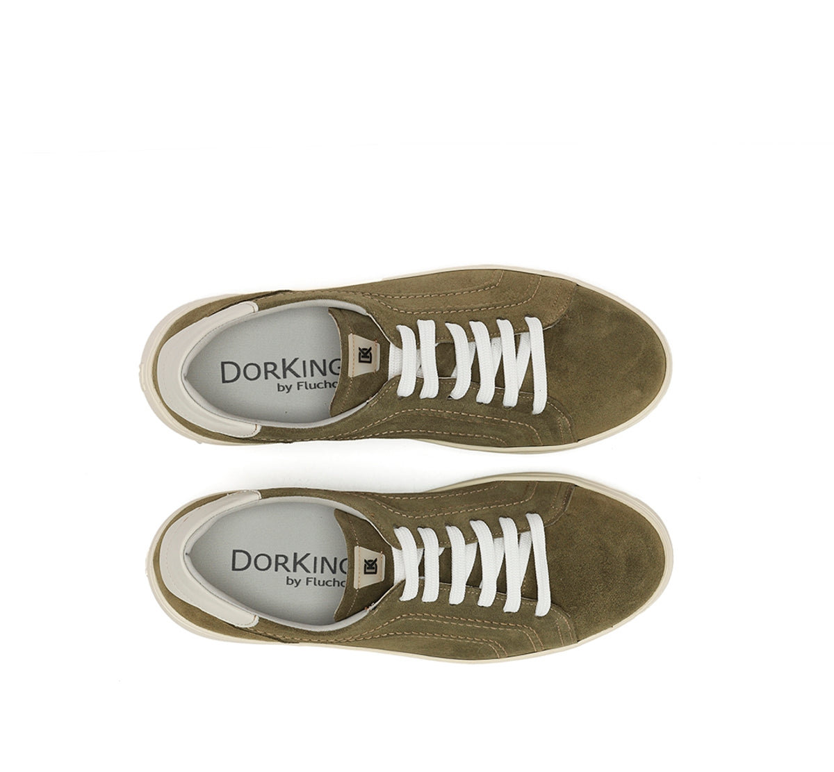 Dorking Yet D9646 baskets femme vert confort