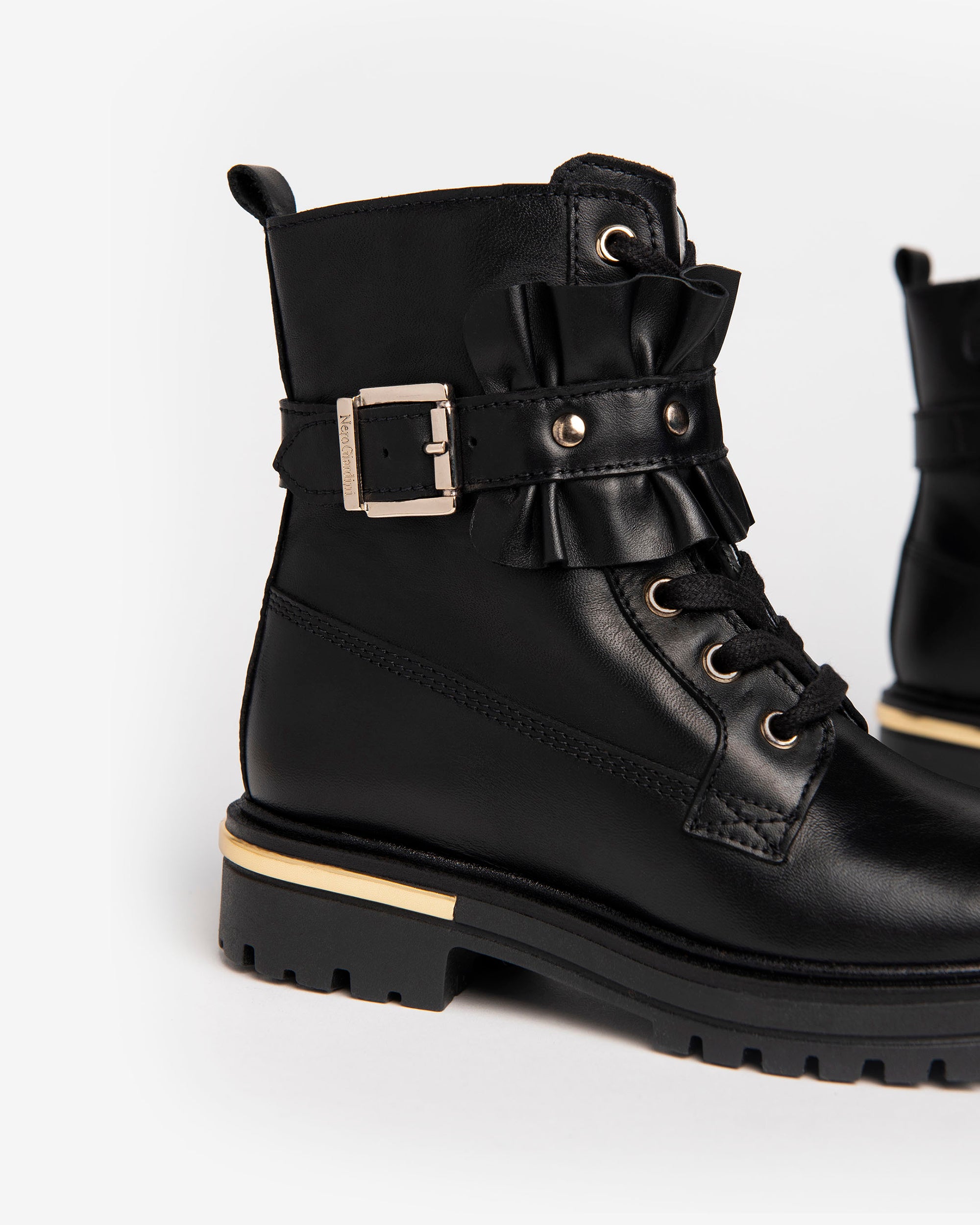 Nero Giardini Combat Boots bottines cuir fille automne hiver
