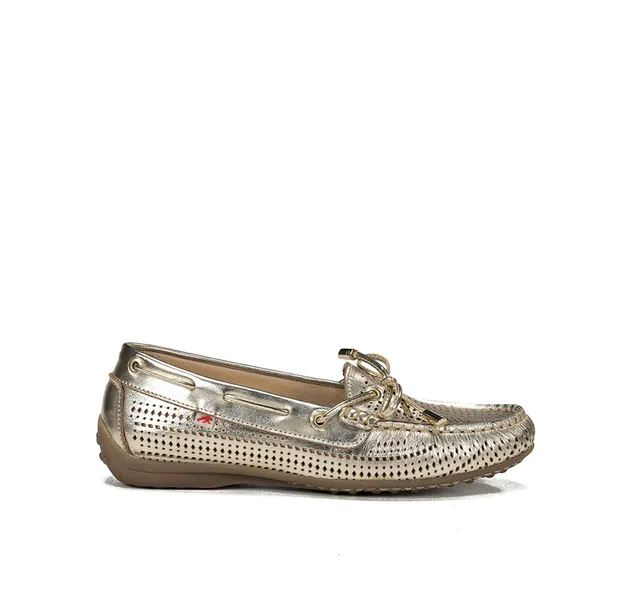 Fluchos Bruni F1428 mocassins femme doré cuir