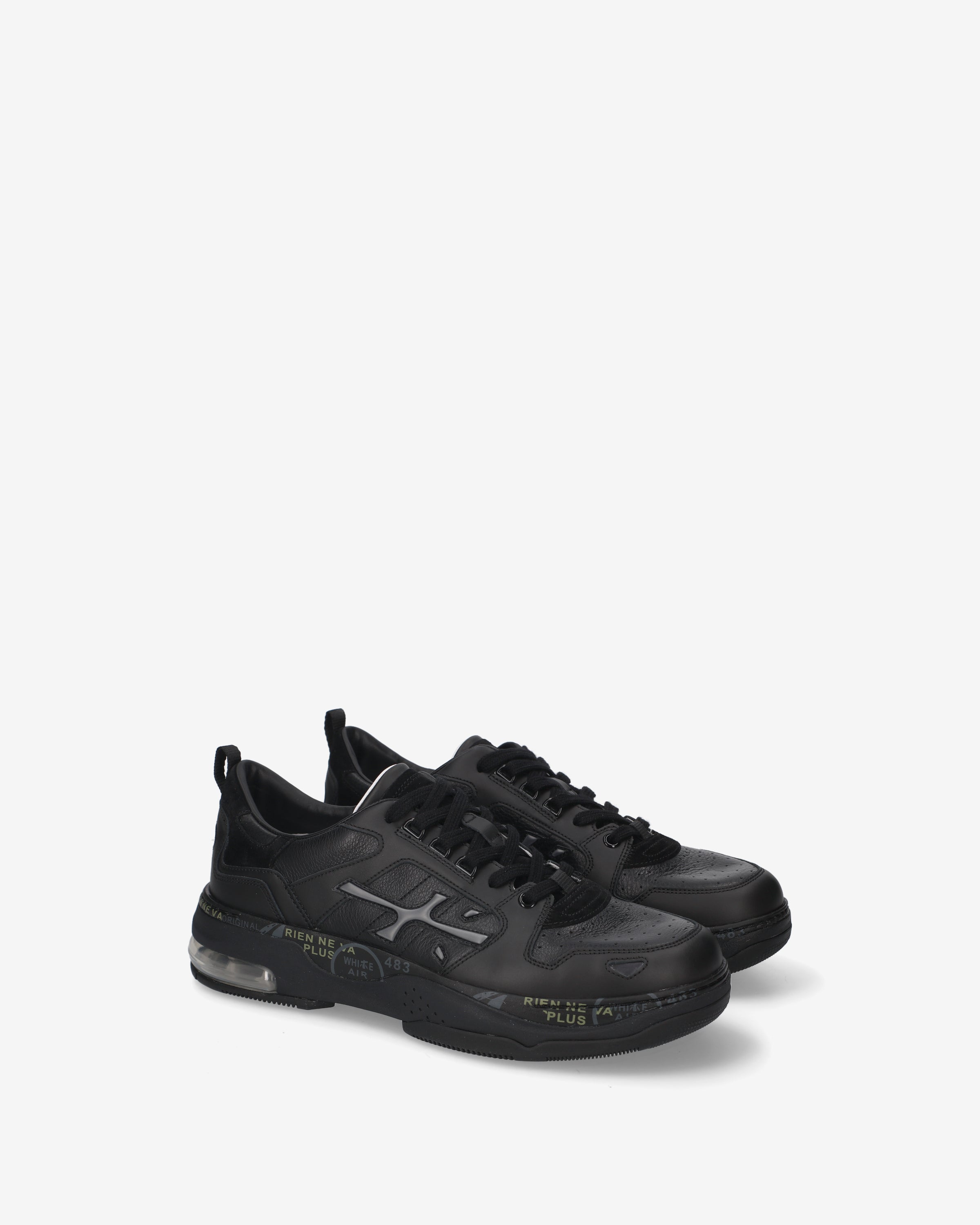 Premiata Drake 525 sneakers cuir noir homme