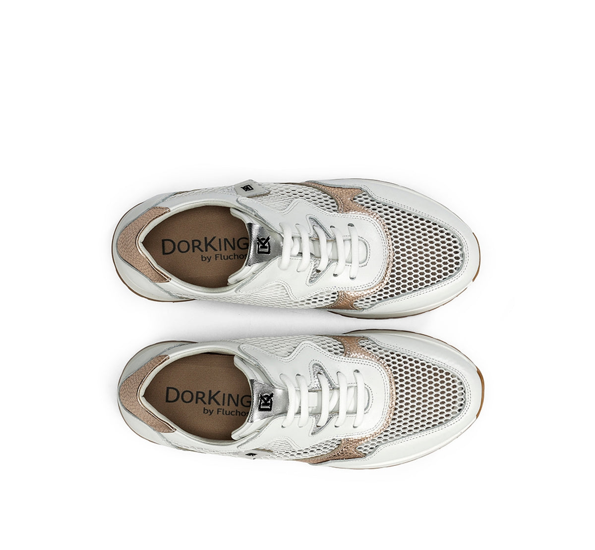 Dorking Split D9473 basket blanc femme
