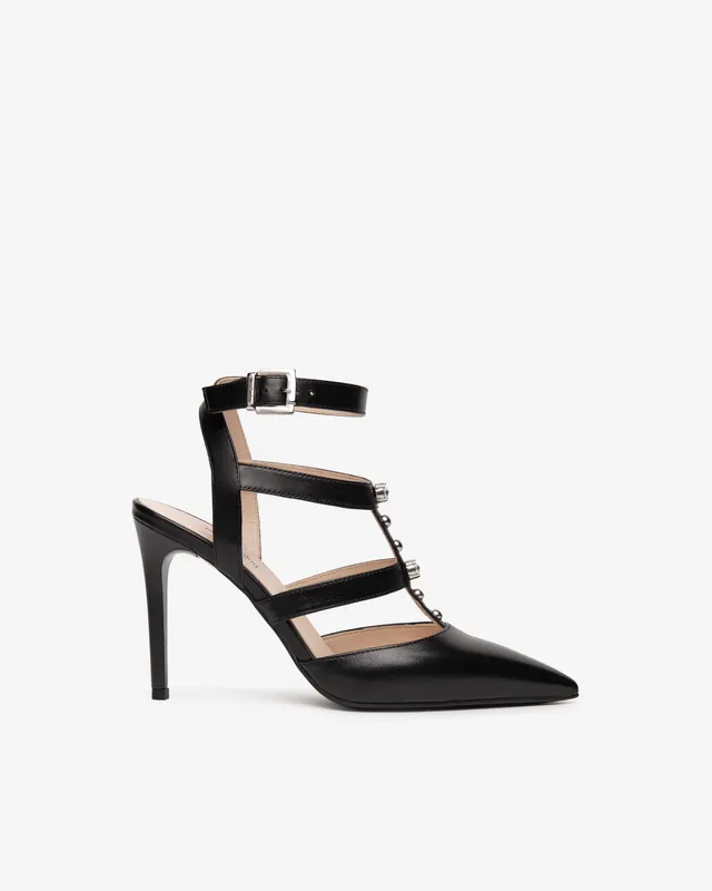 Nero Giardini Décolleté escarpins cuir strass pointure 38