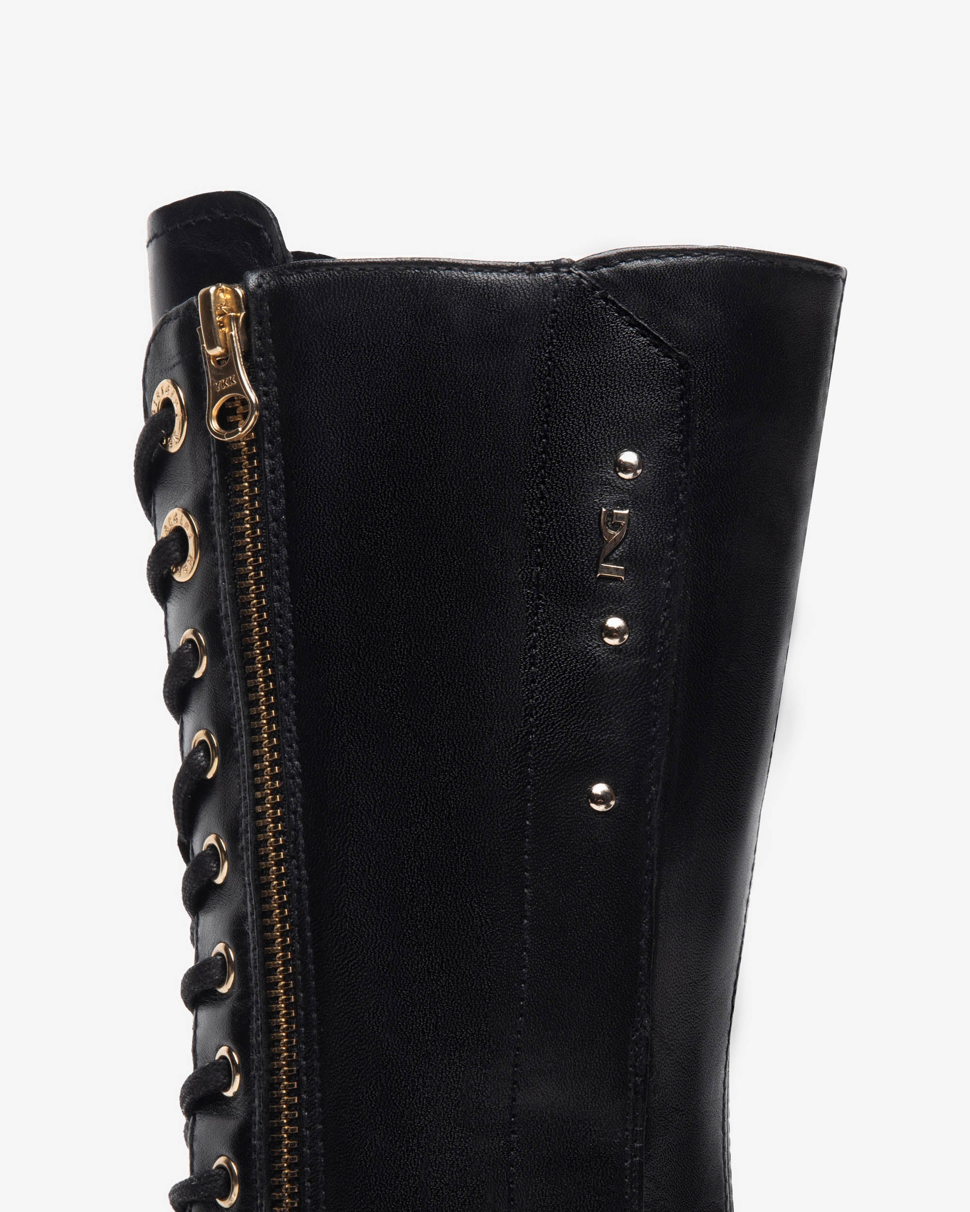 Nero Giardini Boots bottes femme cuir détails métal 35