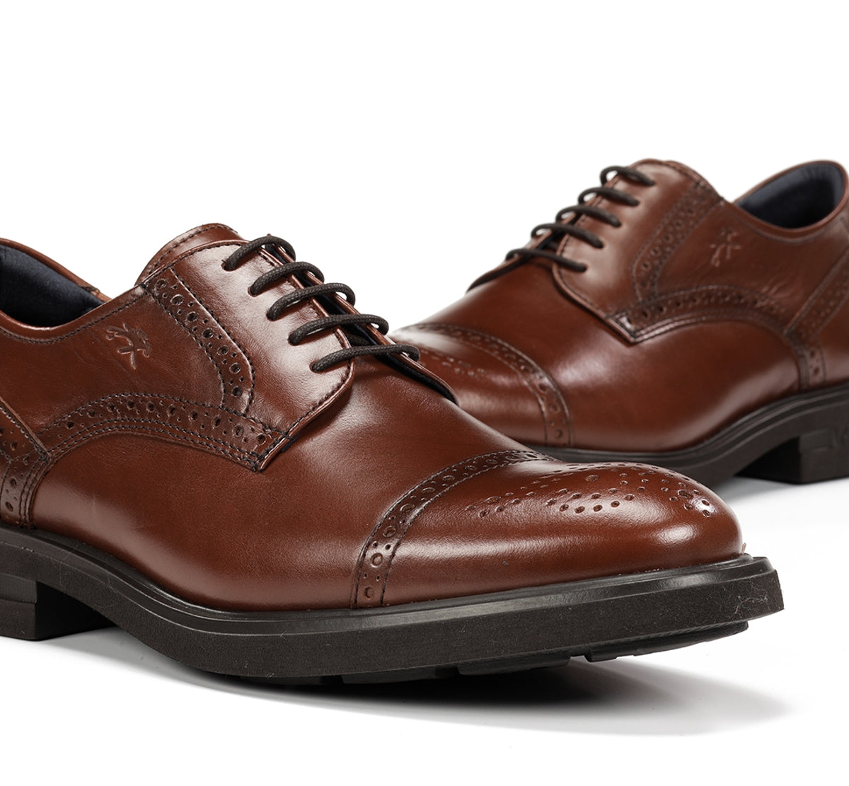 Fluchos Belgas F0629 chaussure homme marron cuir