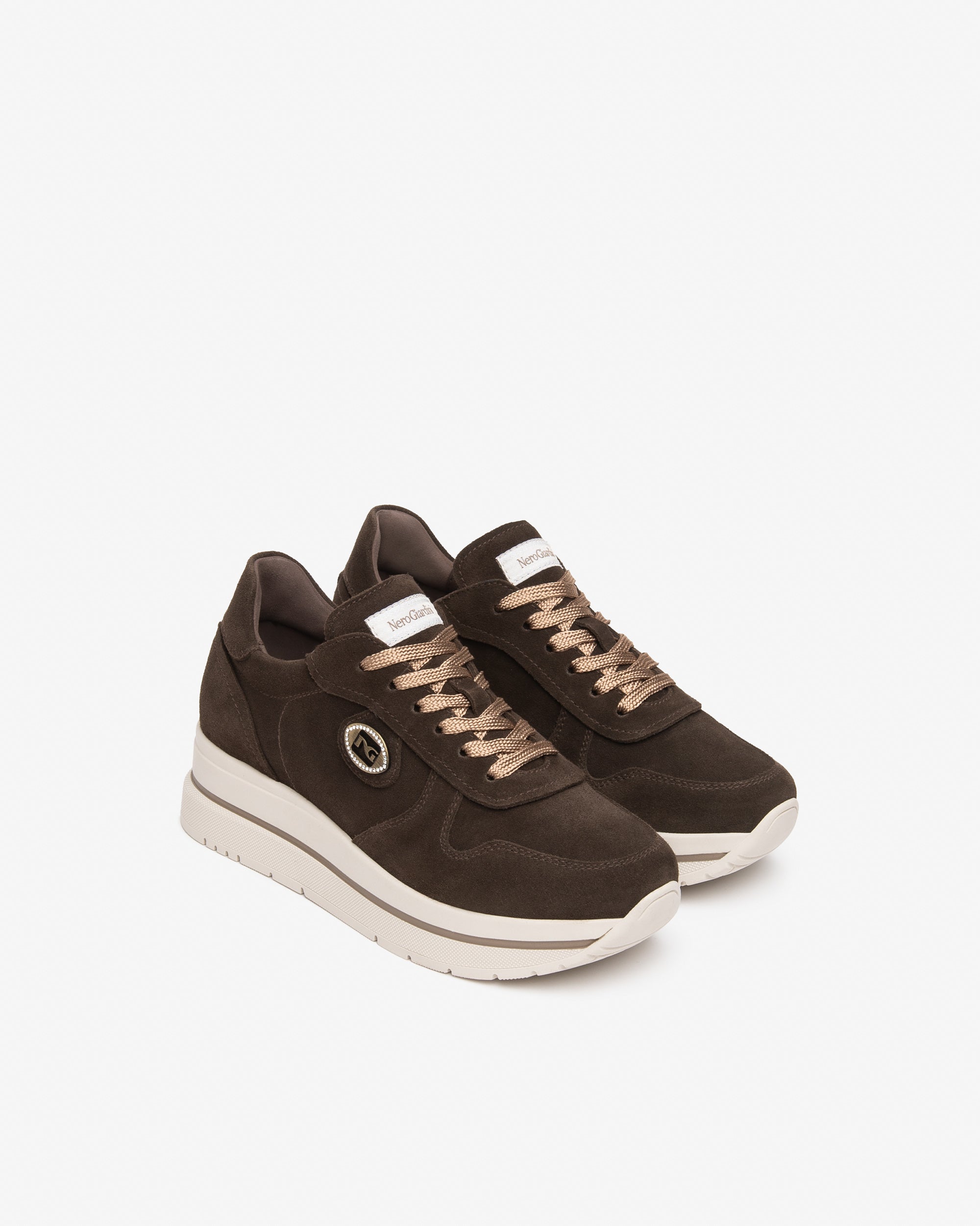 Nero Giardini Sneakers baskets daim plateforme 45 mm