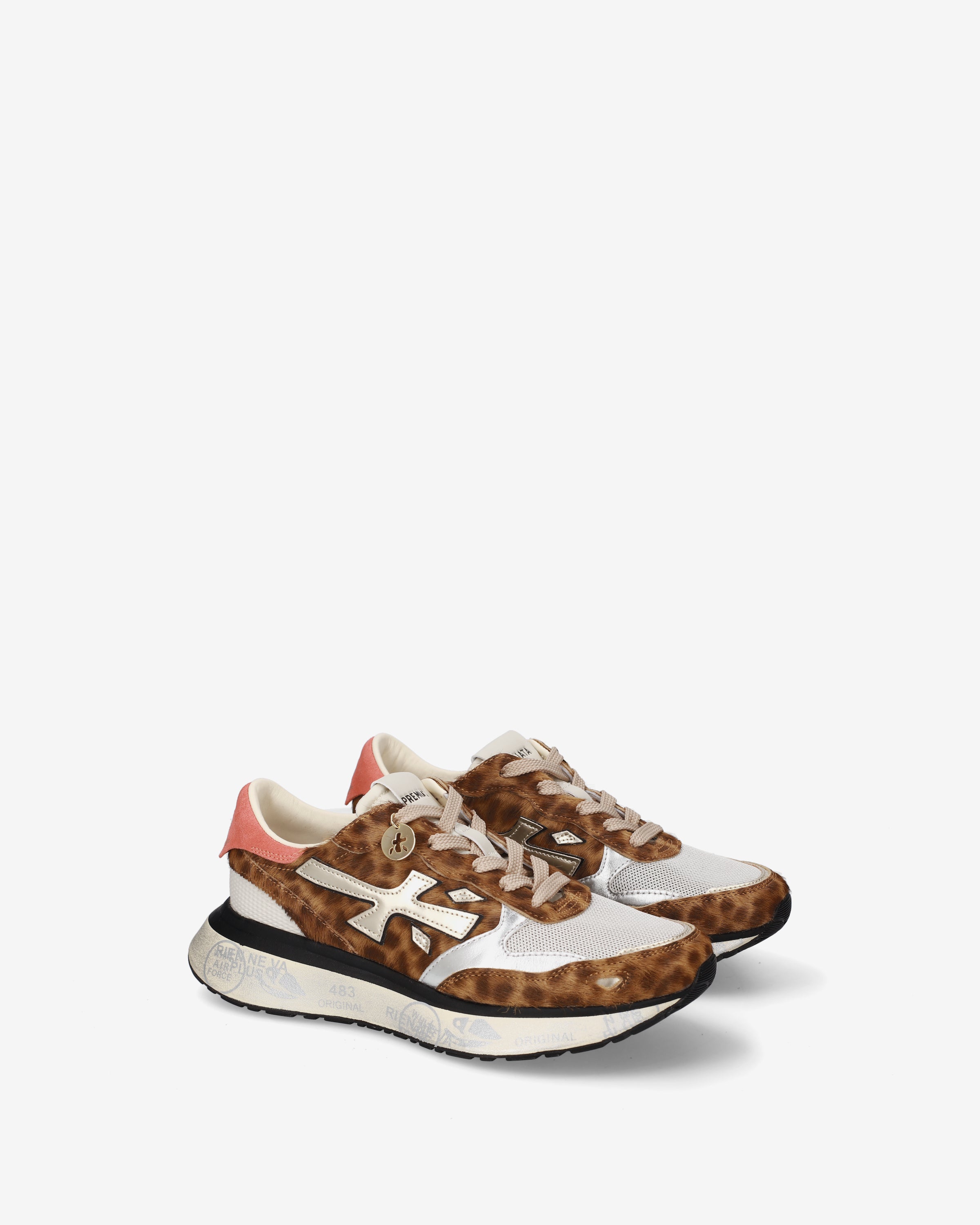 Premiata Lauryn 8530 sneakers pony marron femme