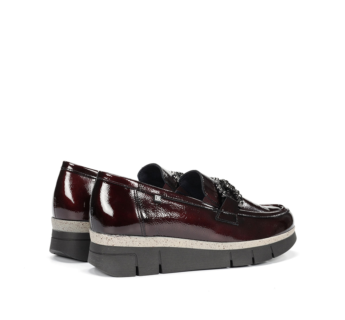 Dorking by Fluchos India D9325 mocassin bordeaux femme cuir