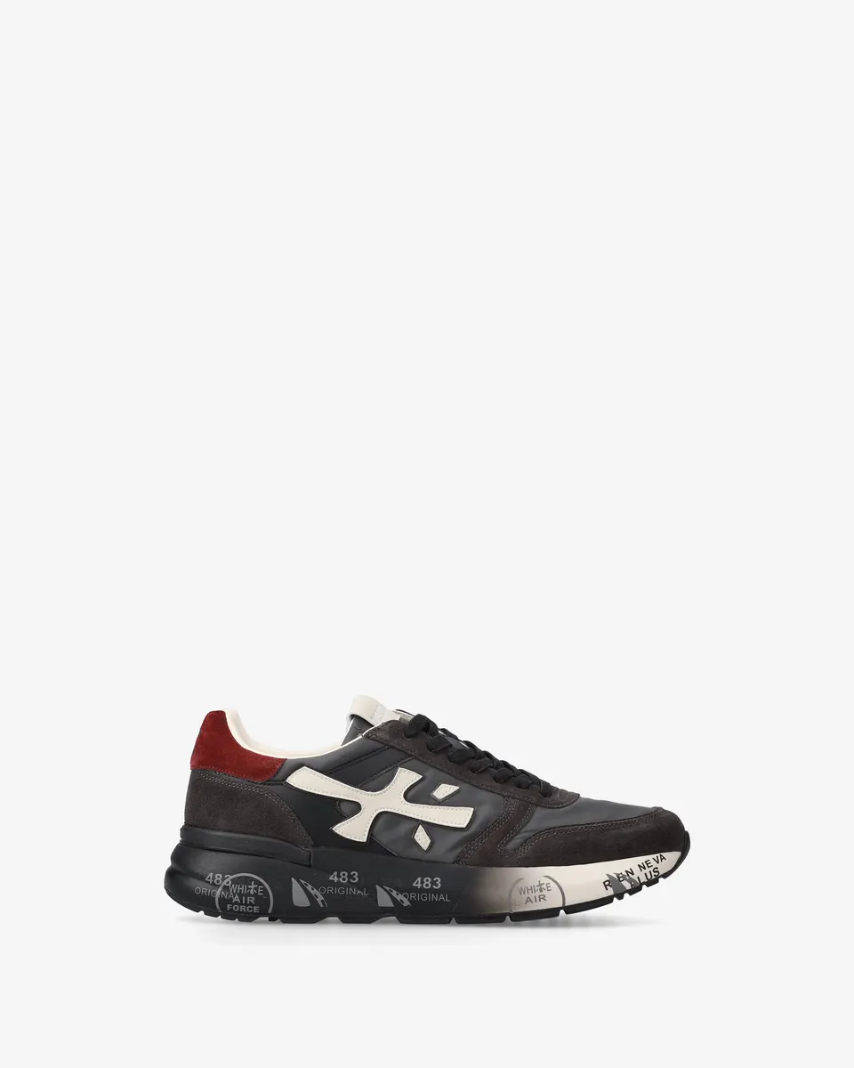 Premiata Mick 7719 baskets homme noir daim