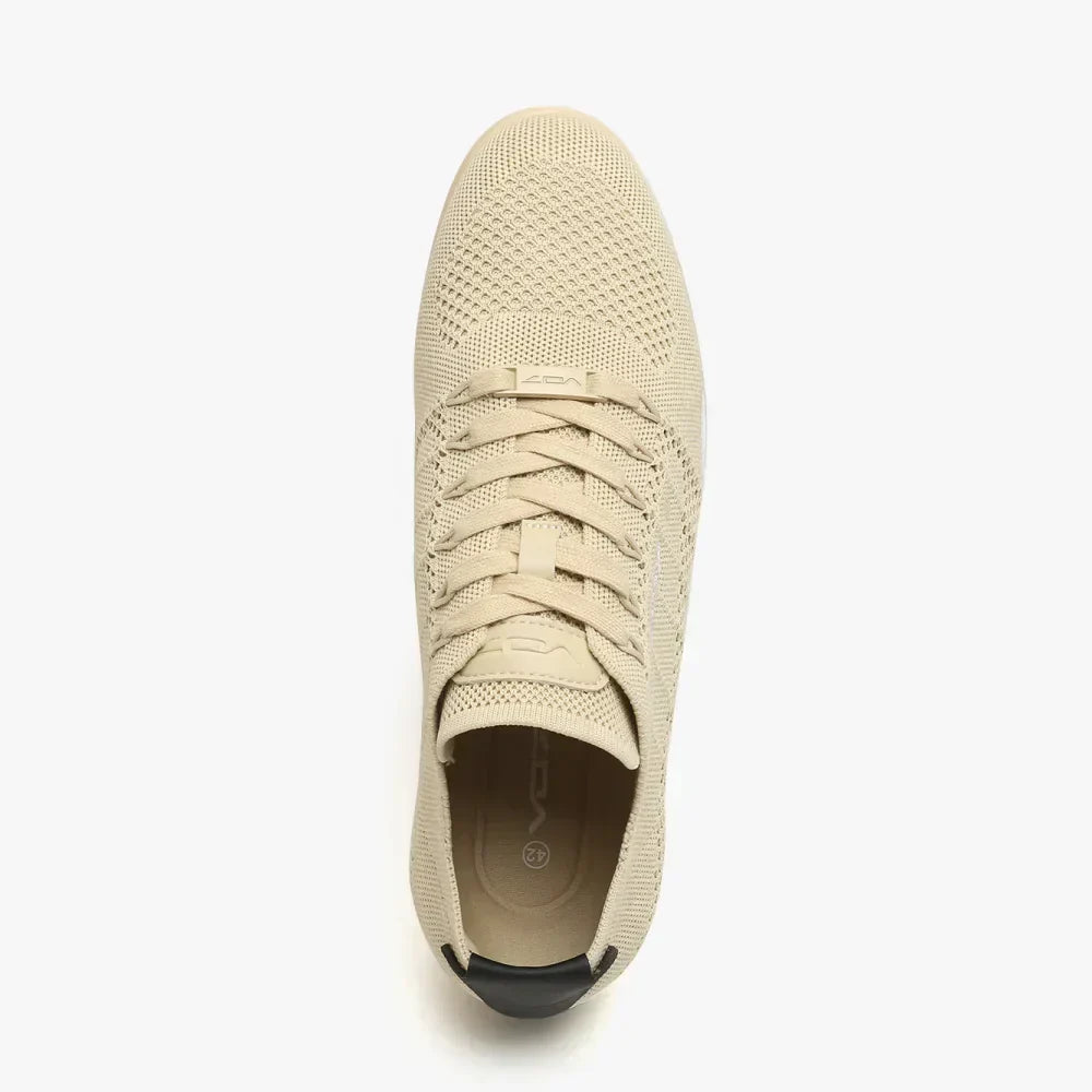VO7 Yacht Knit Beige baskets homme beige maille respirante