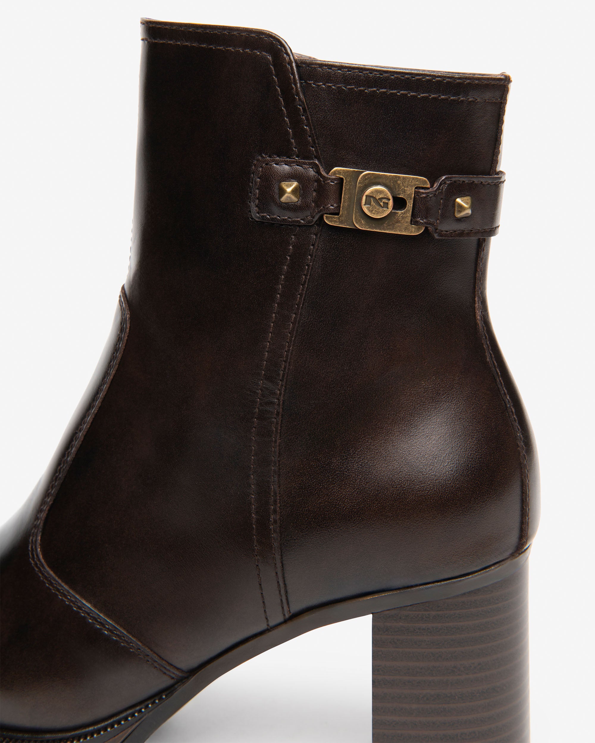 Nero Giardini Bottines Cuir Femme Talon Bloc 80 mm